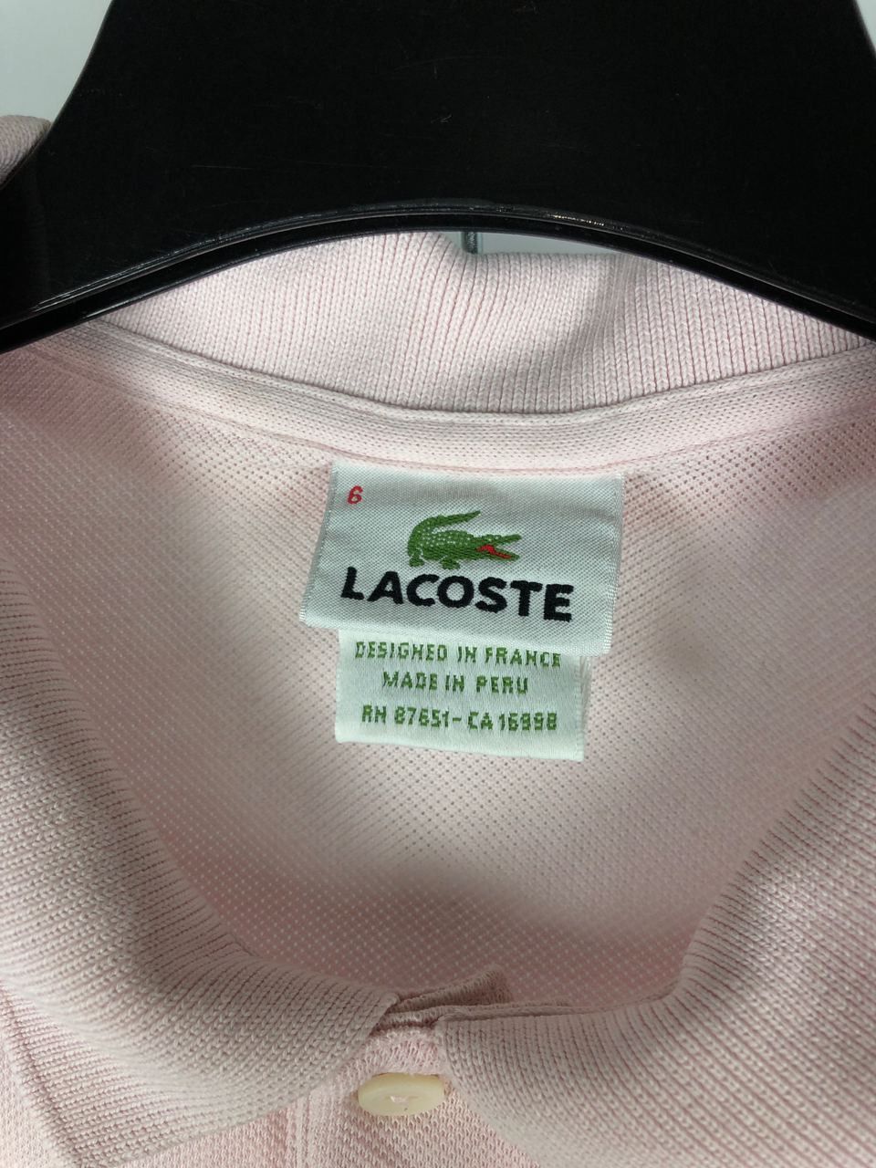 Lacoste Lacoste vintage polo T-shirts pink size 6 (XL) Size US XL / EU 56 / 4 - 3 Thumbnail
