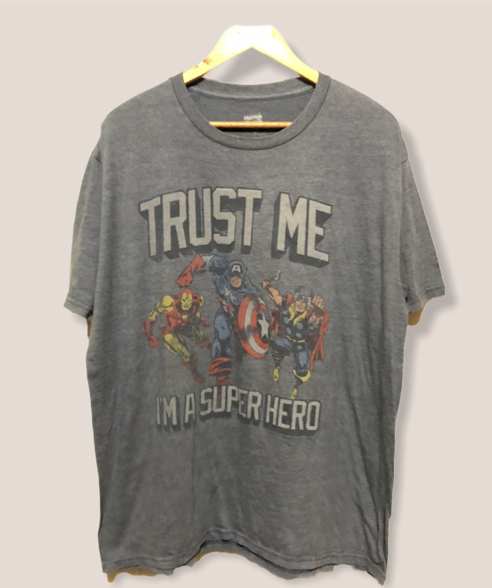 T-shirt Radio Days Skyman – America's Hero, Blanc, Taille M, Coton, Neuf Avec étiquettes
