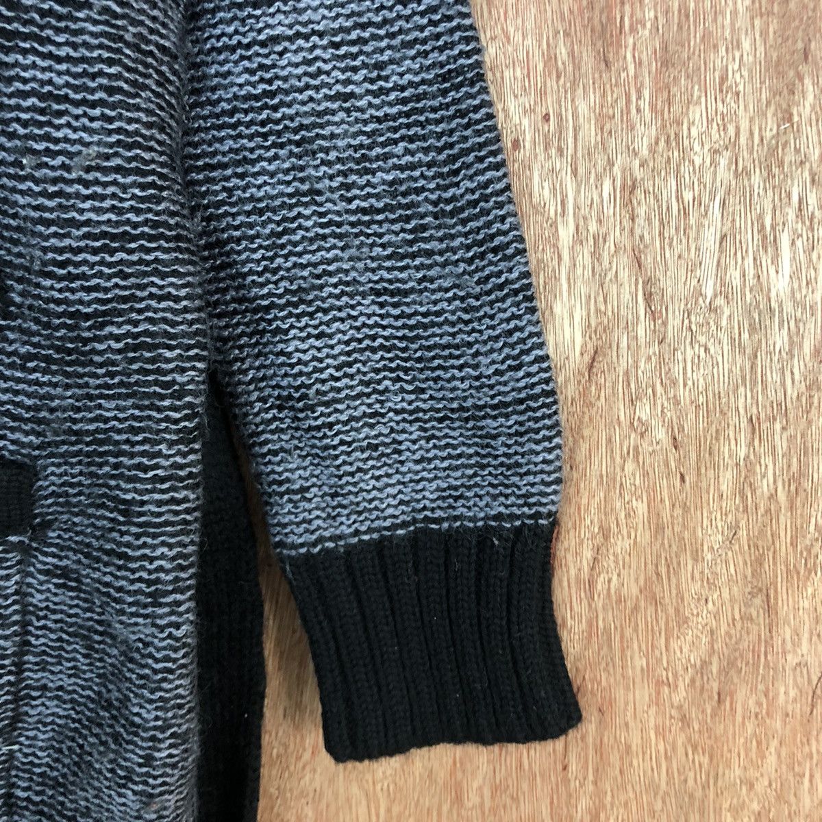 Homespun Knitwear Japan Black art cable knitwear Cardigan #H0101 Size US M / EU 48-50 / 2 - 4 Thumbnail