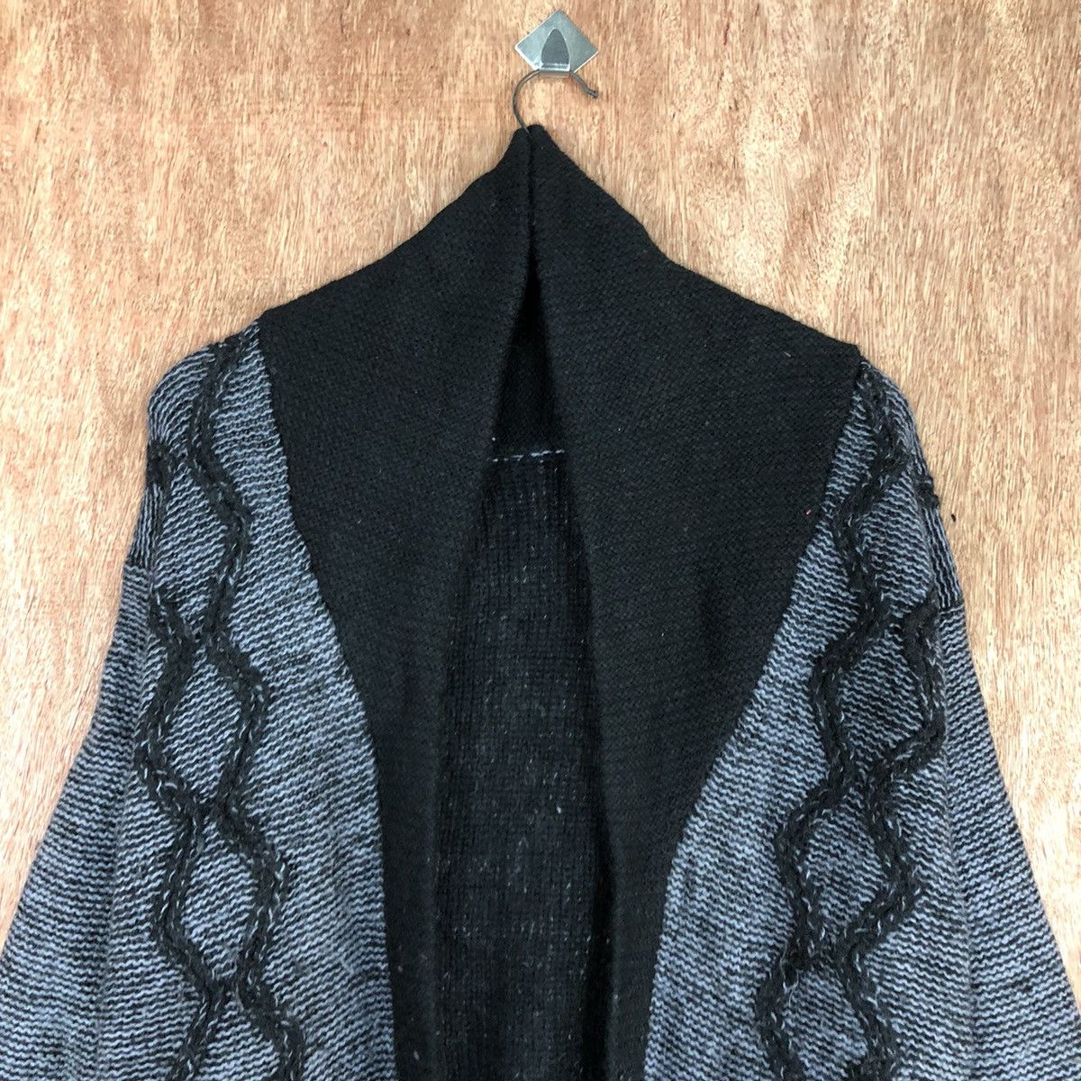 Homespun Knitwear Japan Black art cable knitwear Cardigan #H0101 Size US M / EU 48-50 / 2 - 2 Thumbnail