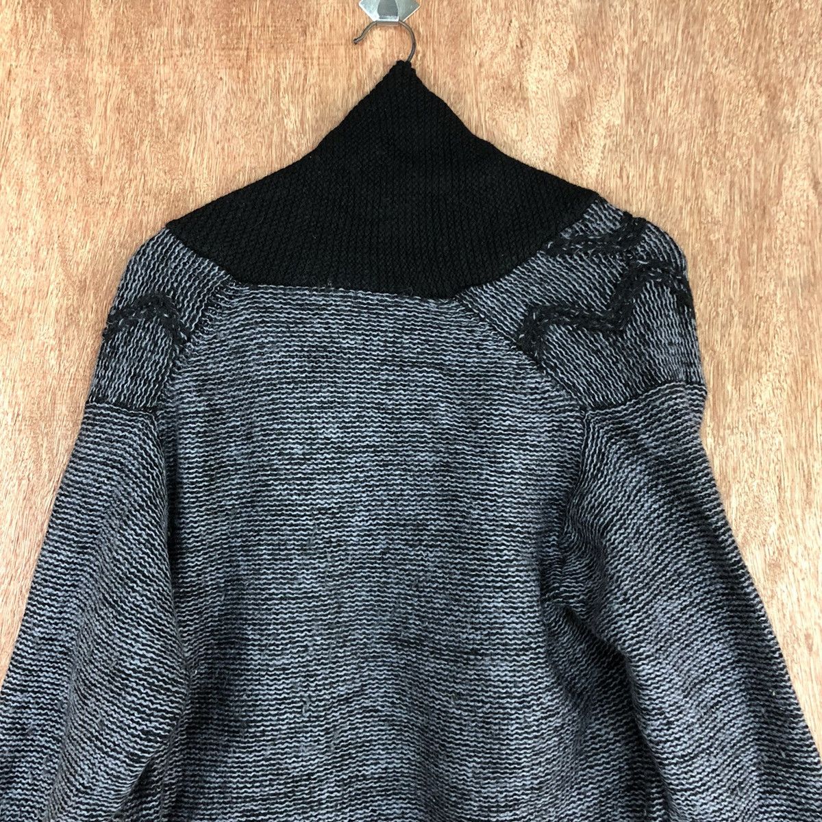 Homespun Knitwear Japan Black art cable knitwear Cardigan #H0101 Size US M / EU 48-50 / 2 - 11 Thumbnail