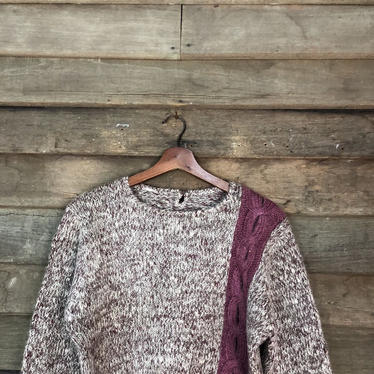 Japanese Brand Japan mohair sweatshirt crop top shaggy Grey Knitwear #013 Size S / US 4 / IT 40 - 2 Thumbnail