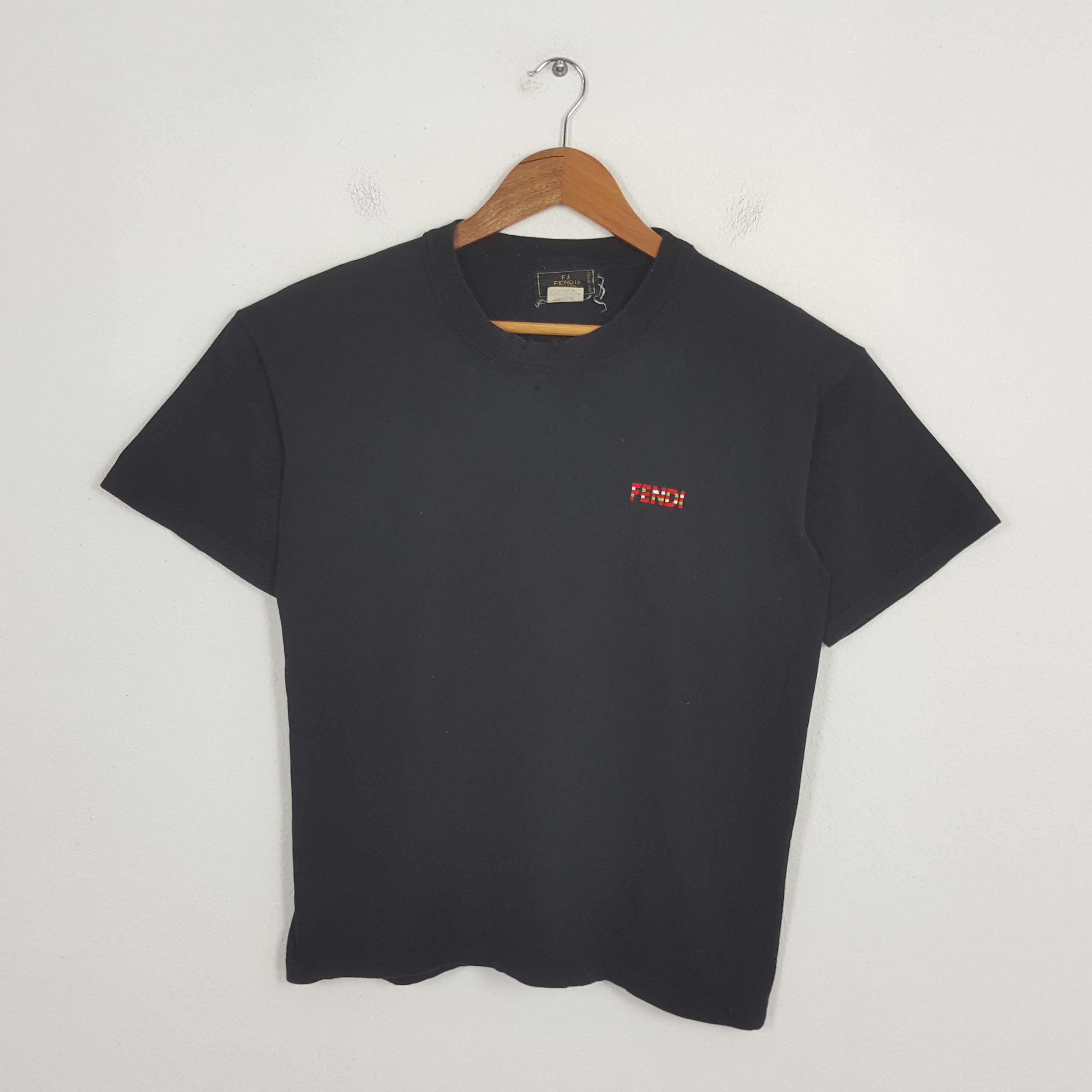 $930 BRAND NEW FENDI LOGO T-SHIRT US FF LOOSE MEDIUM M SHIRT