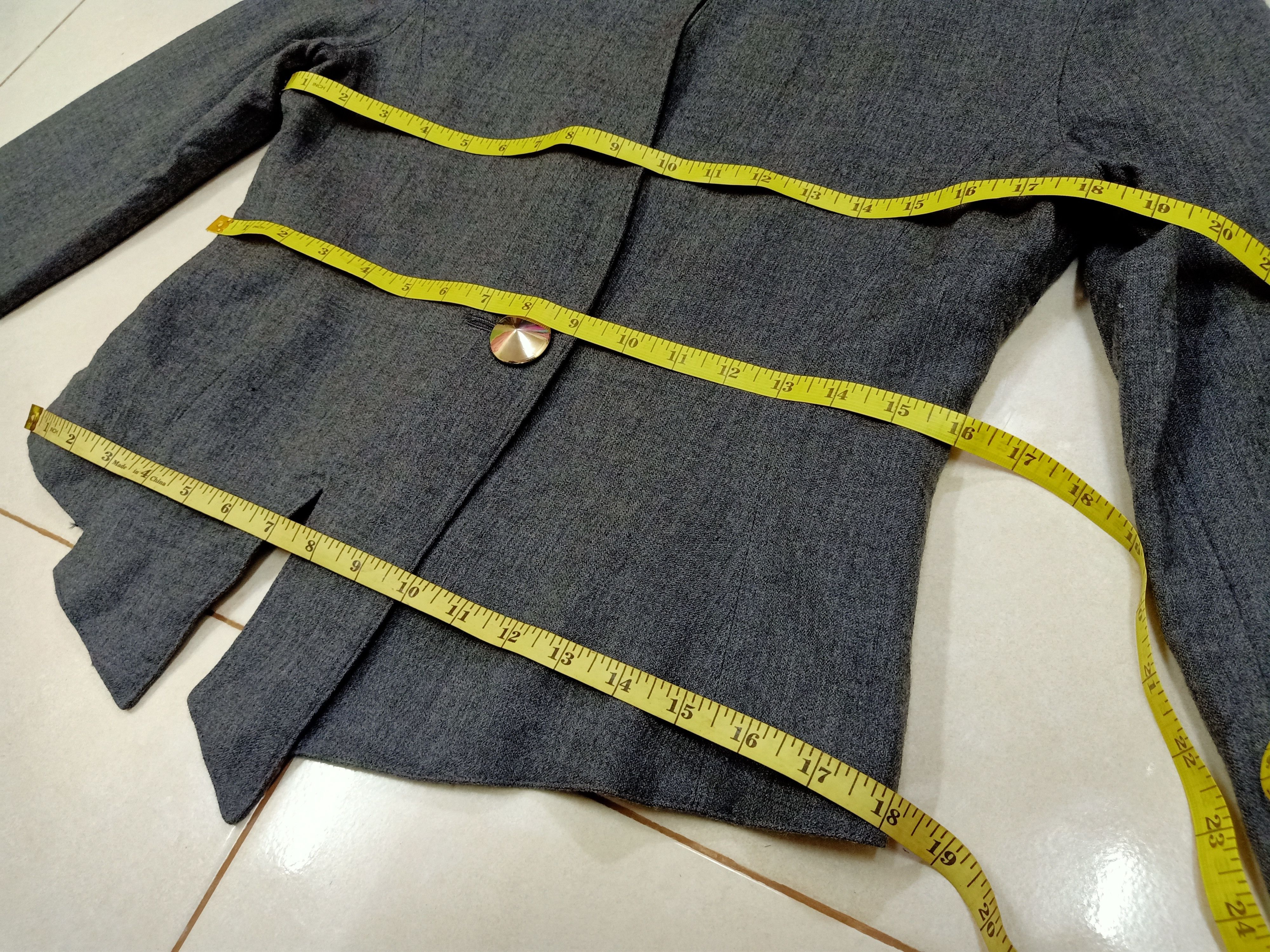 Paco Rabanne PACO RABANNE Gray Crop Jacket Size L / US 10 / IT 46 - 15 Thumbnail