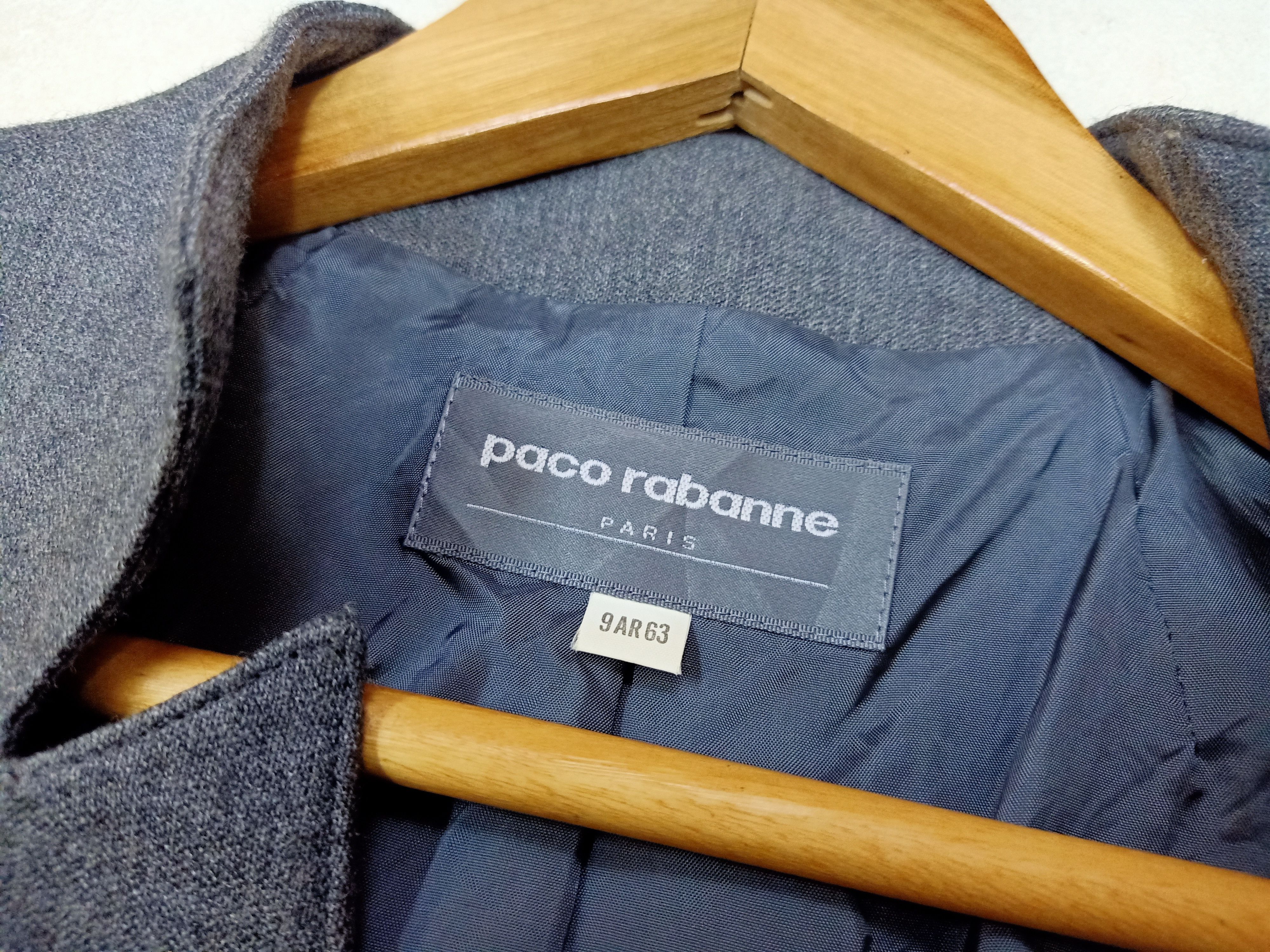Paco Rabanne PACO RABANNE Gray Crop Jacket Size L / US 10 / IT 46 - 9 Thumbnail