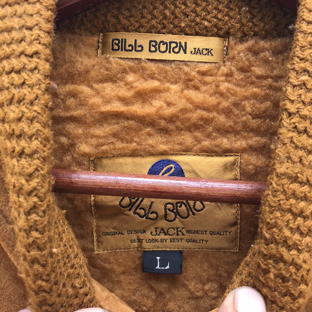 Vintage Bill Born Jack Varsity Leather Jacket Size US L / EU 52-54 / 3 - 7 Thumbnail