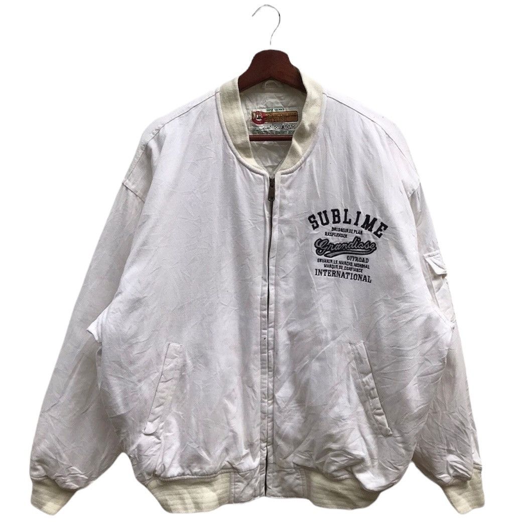 Japanese Brand Vintage Comfort Design Varsity Bomber Jacket Size US L / EU 52-54 / 3 - 2 Thumbnail