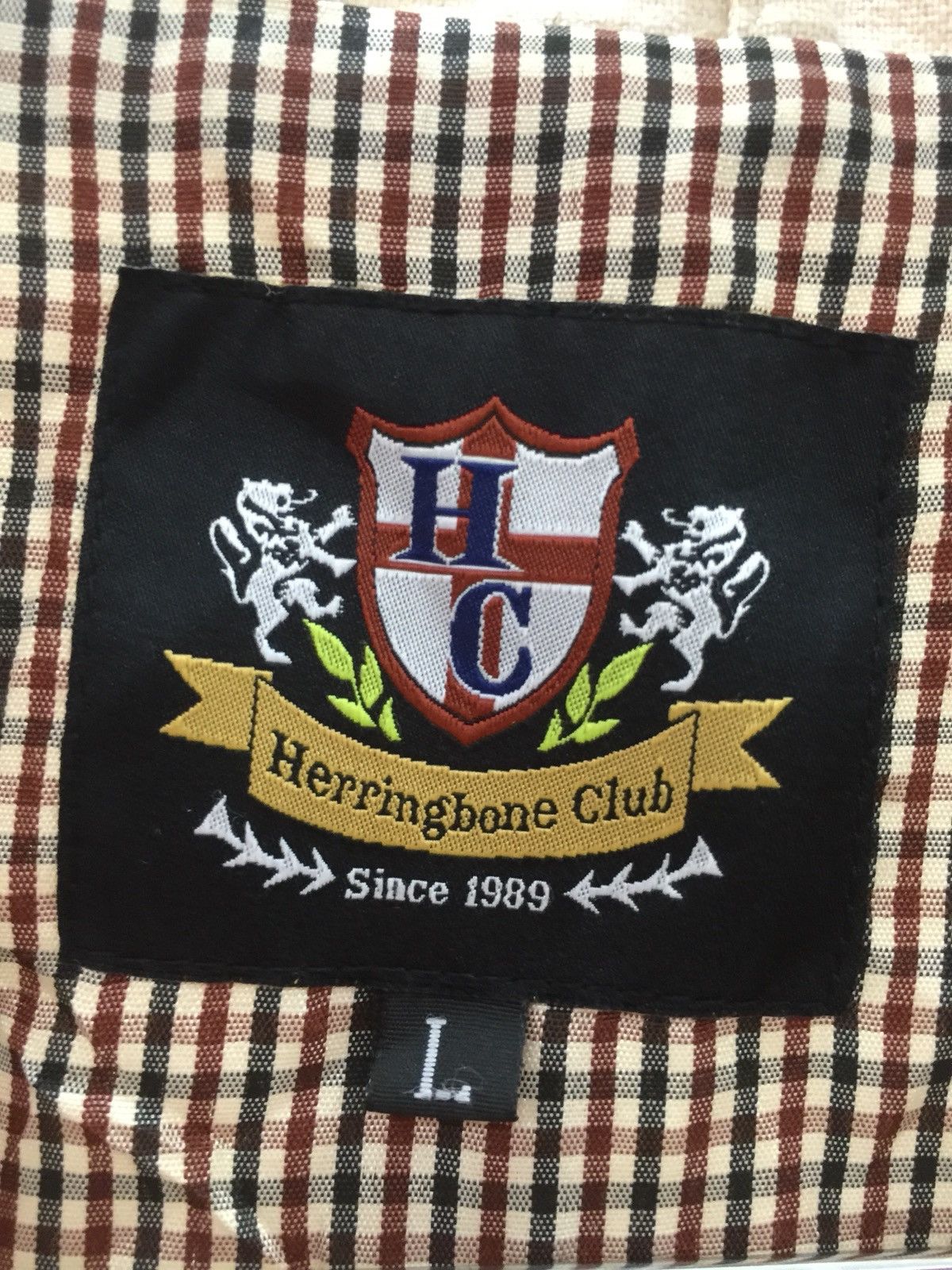Japanese Brand × Vintage Herringbone tweet plaid jacket by Heringbone Size US L / EU 52-54 / 3 - 3 Thumbnail