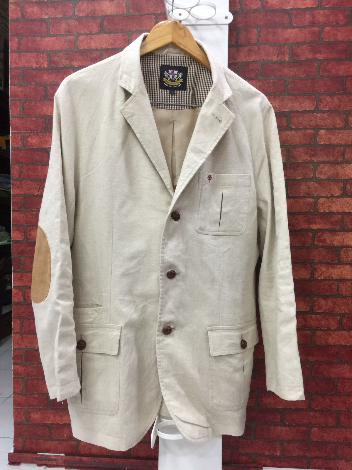 Japanese Brand × Vintage Herringbone tweet plaid jacket by Heringbone Size US L / EU 52-54 / 3 - 1 Thumbnail