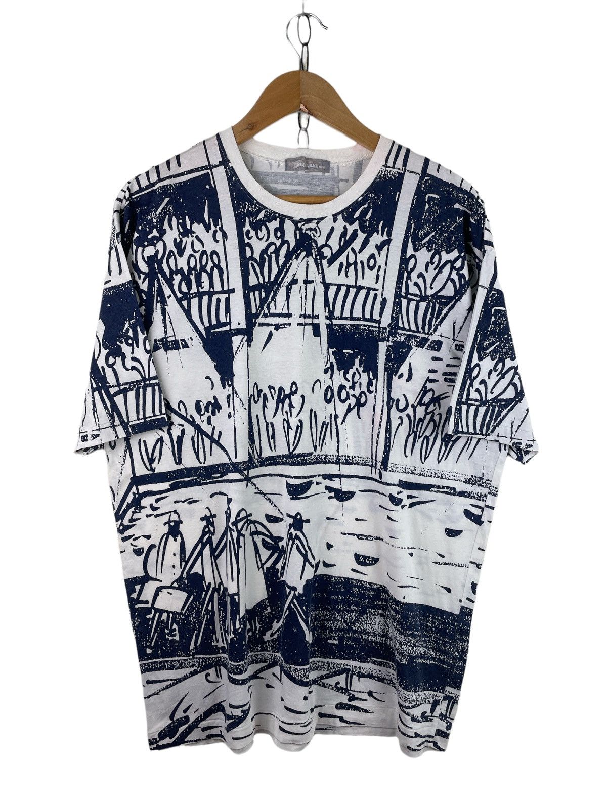 image of Issey Miyake Men Allprint Ss Tee (Size Small)