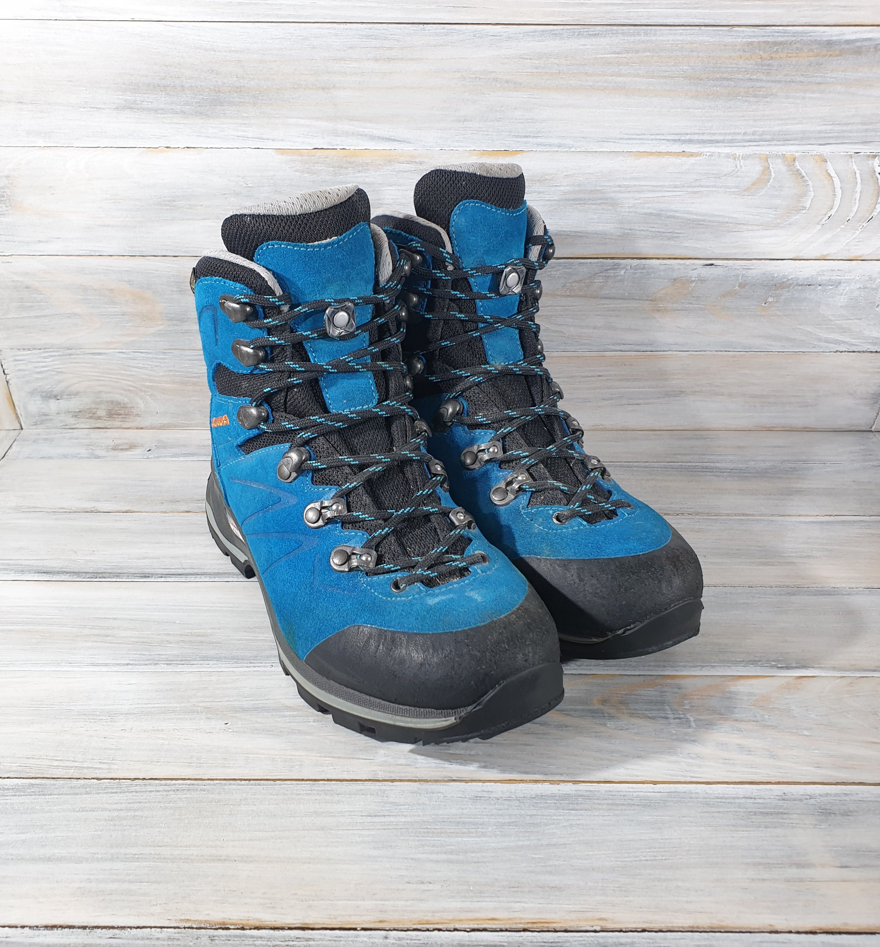 Goretex Lowa Badia GTX Ws Gore-Tex Trekking Boots Turquoise/Mandarin Size US 5.5 / IT 35.5 - 15 Thumbnail