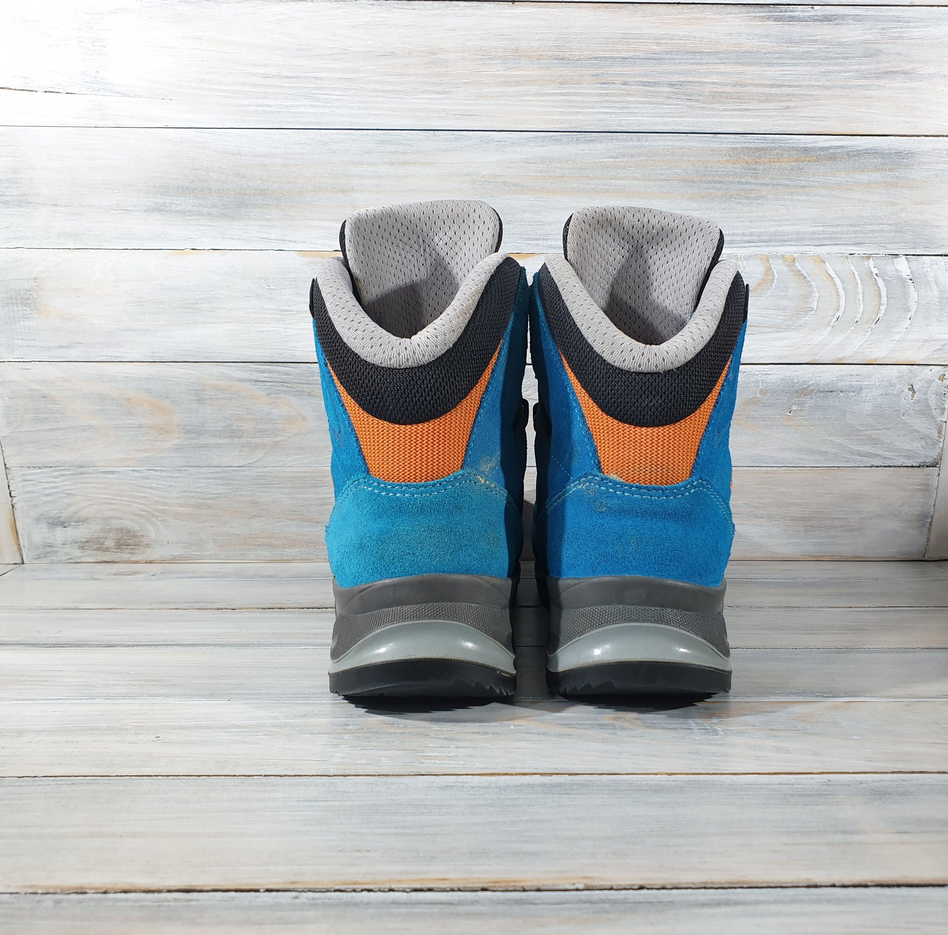 Goretex Lowa Badia GTX Ws Gore-Tex Trekking Boots Turquoise/Mandarin Size US 5.5 / IT 35.5 - 19 Thumbnail
