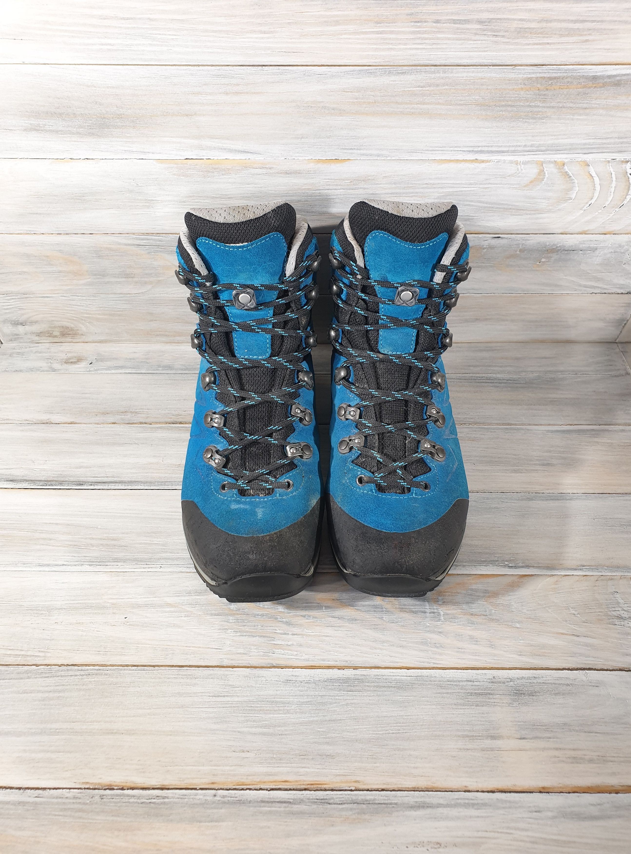 Goretex Lowa Badia GTX Ws Gore-Tex Trekking Boots Turquoise/Mandarin Size US 5.5 / IT 35.5 - 3 Thumbnail