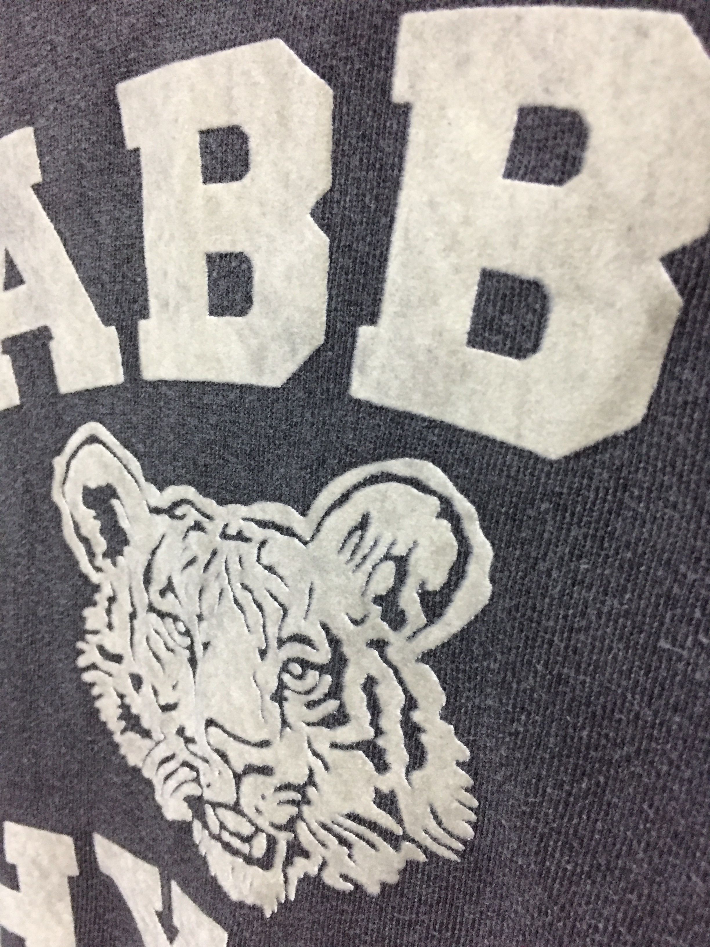J.S. Homestead TABBY PHYS.ED velvet print Vintage Gray hoodie Size US M / EU 48-50 / 2 - 6 Thumbnail