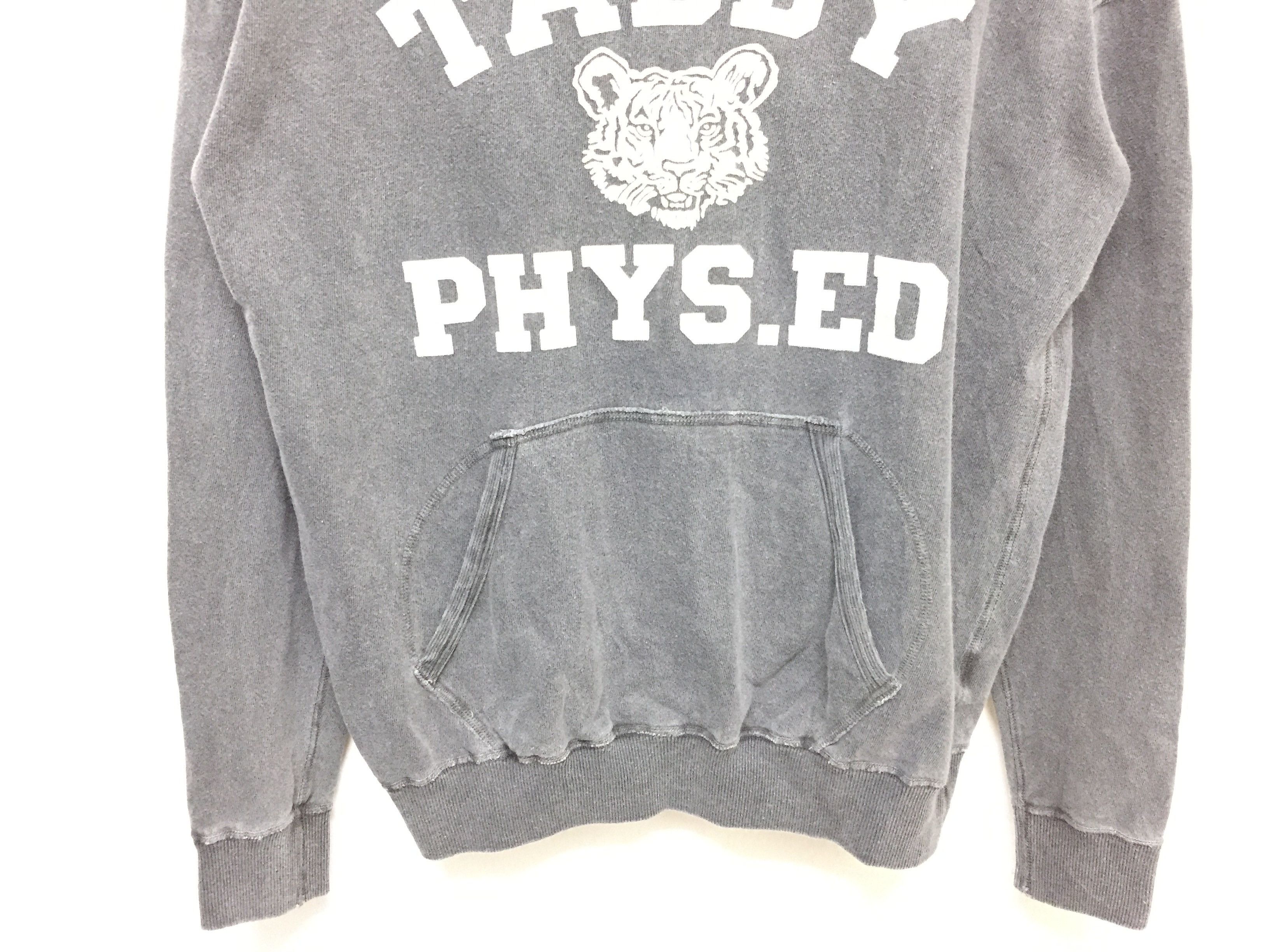 J.S. Homestead TABBY PHYS.ED velvet print Vintage Gray hoodie Size US M / EU 48-50 / 2 - 4 Thumbnail