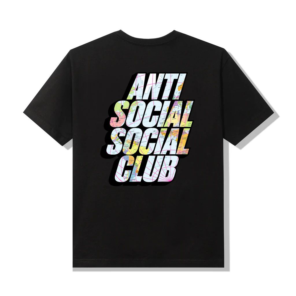 Anti Social Social Club DS FW22 Map ASSC Drop A Pin Black