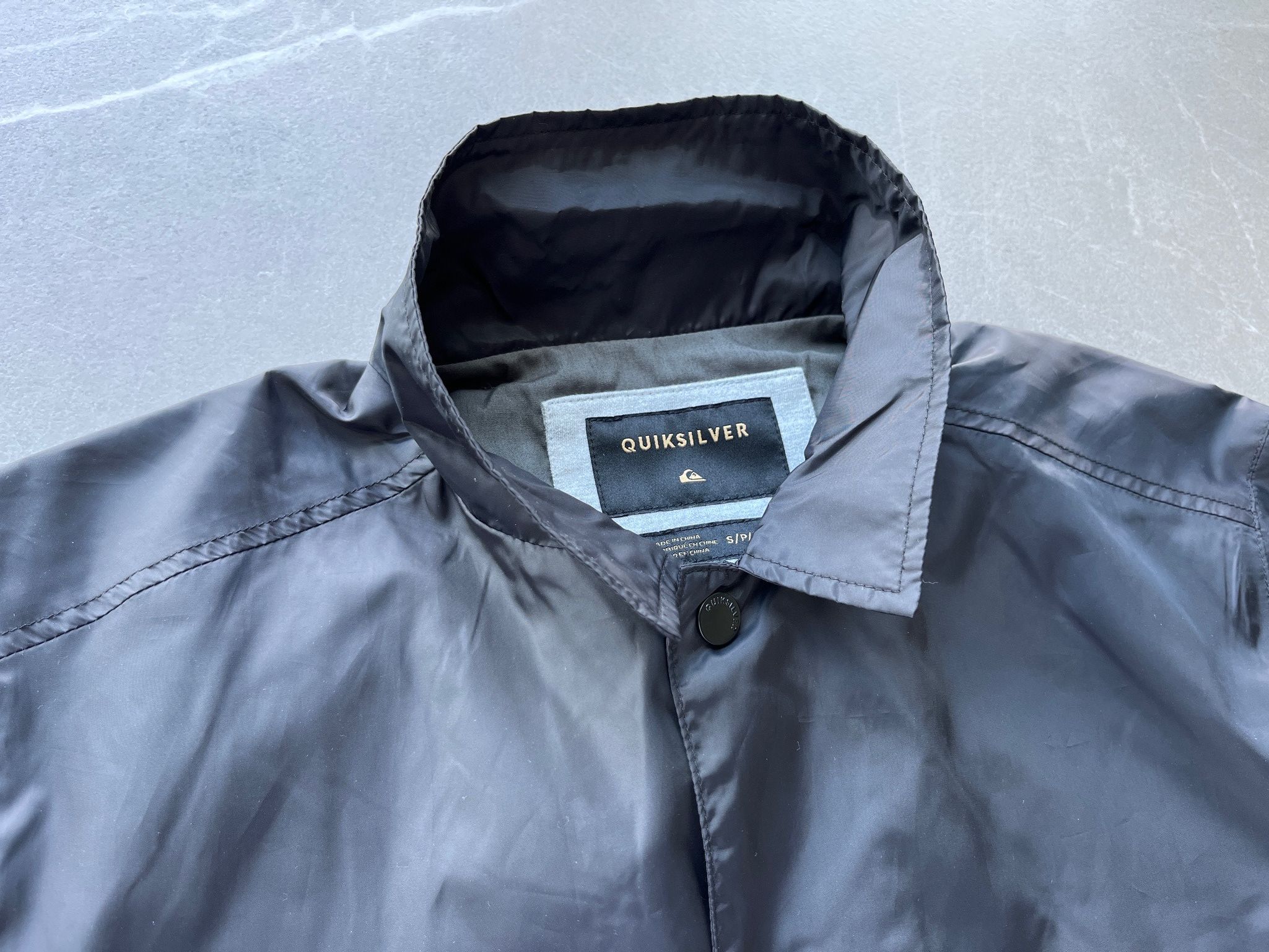 Quiksilver Quiksilver Black Windproof Beach Surfing Skate Coach Jacket Size US S / EU 44-46 / 1 - 15 Thumbnail