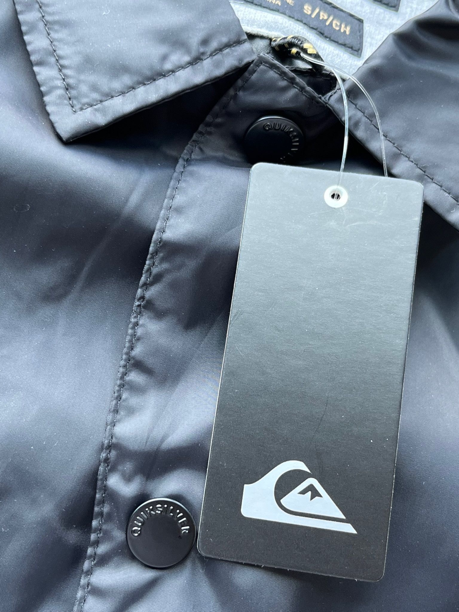 Quiksilver Quiksilver Black Windproof Beach Surfing Skate Coach Jacket Size US S / EU 44-46 / 1 - 6 Thumbnail