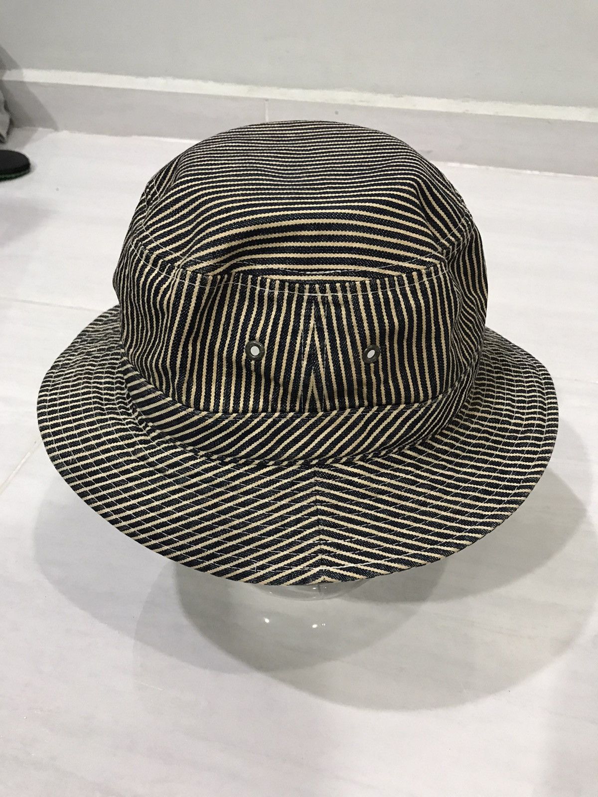 ABAHOUSE × Japanese Brand Abahouse Japan Hickory Stylish Bucket Hat Size ONE SIZE - 4 Thumbnail