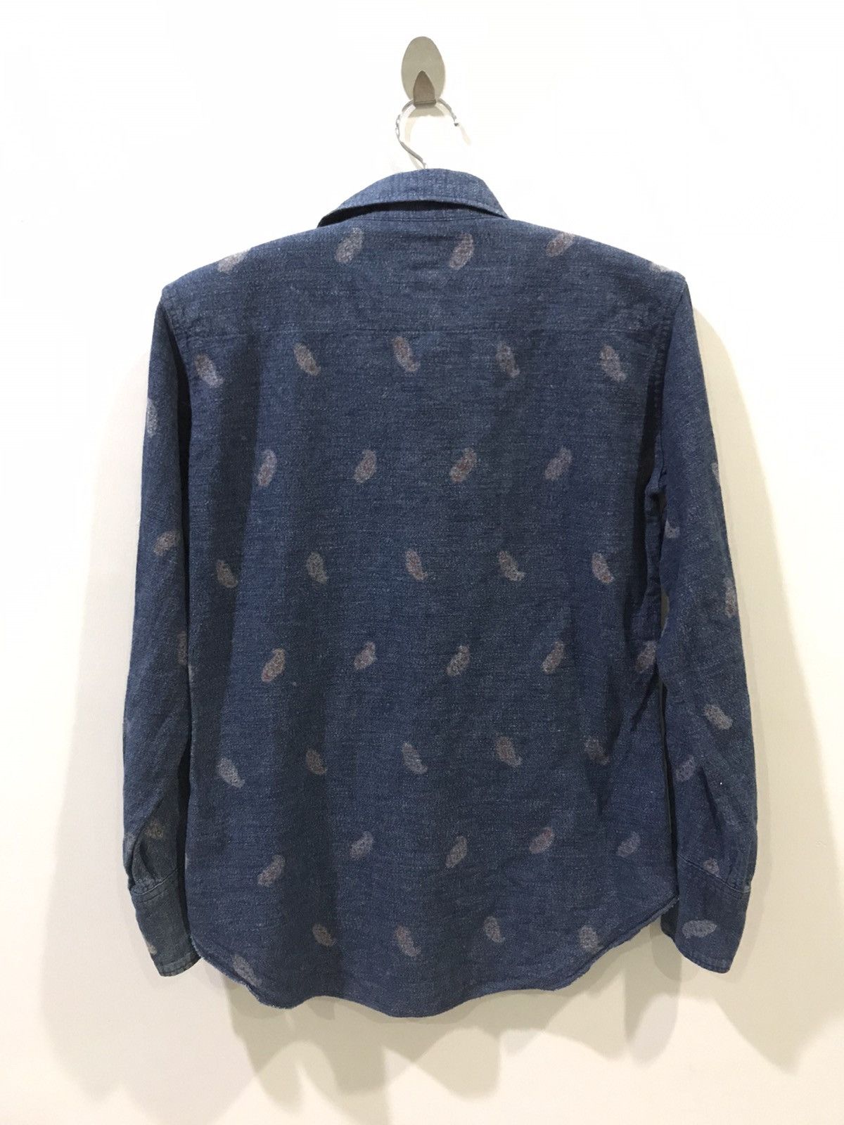 45rpm 45rpm Japan Full Print Logo Indigo Red Eye Western Shirt Size US S / EU 44-46 / 1 - 11 Thumbnail