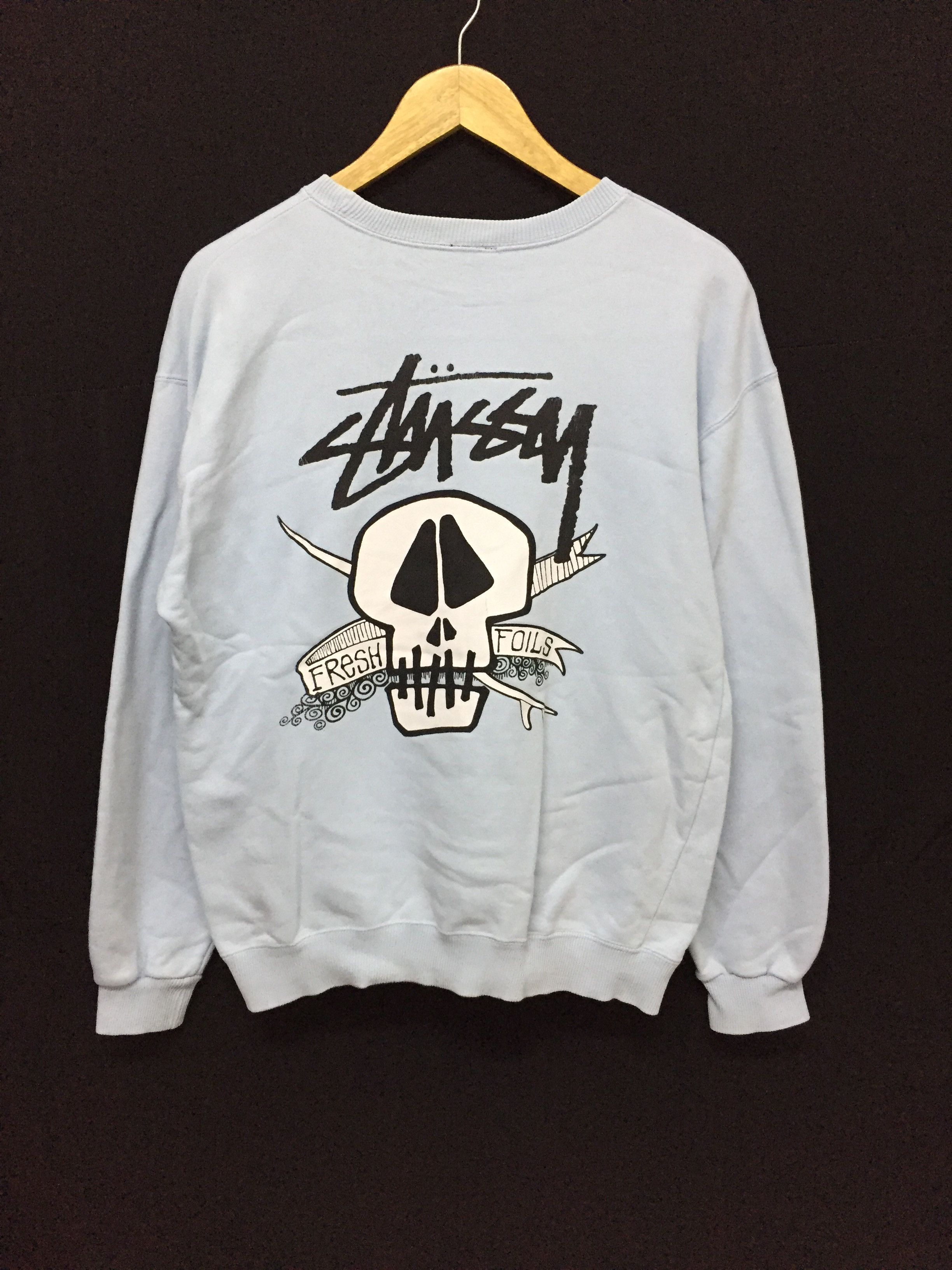 Stussy 1998 Stussy iconic suft skull sweatshirt Size US M / EU 48-50 / 2 - 2 Thumbnail
