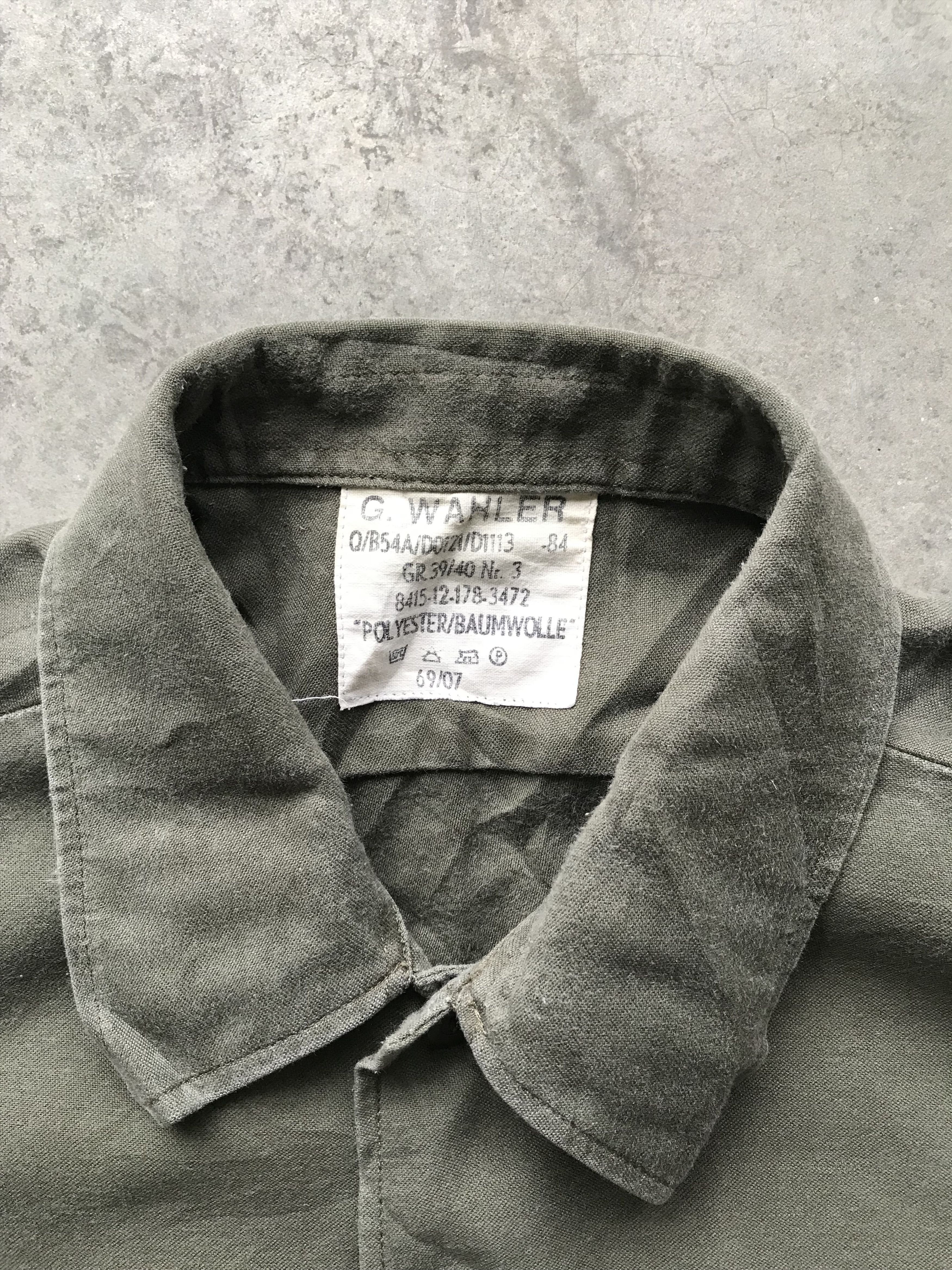 Vintage BUS4 Vintage 80s War German Military Real Issue Shirt Size US M / EU 48-50 / 2 - 2 Thumbnail