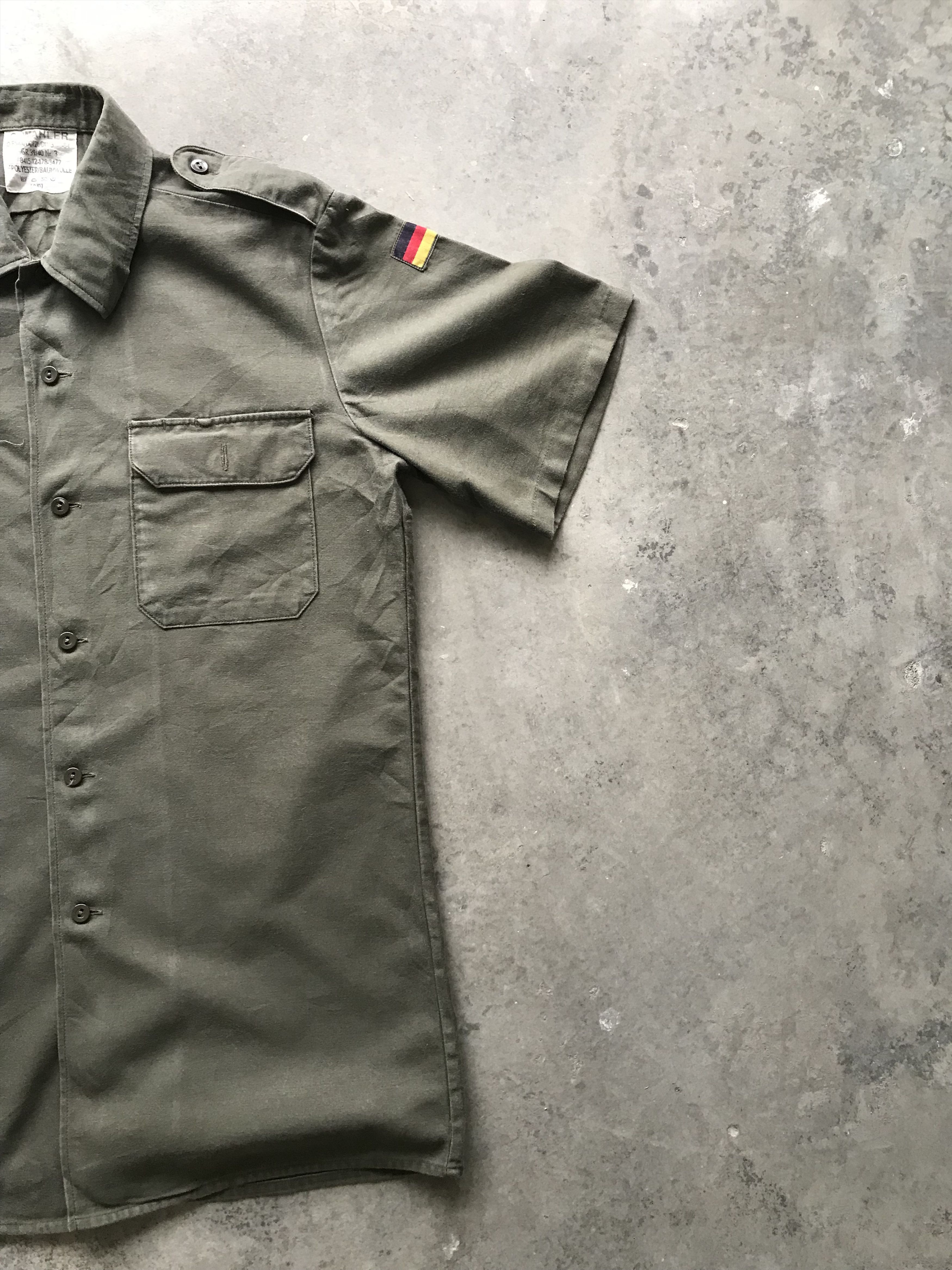 Vintage BUS4 Vintage 80s War German Military Real Issue Shirt Size US M / EU 48-50 / 2 - 7 Thumbnail