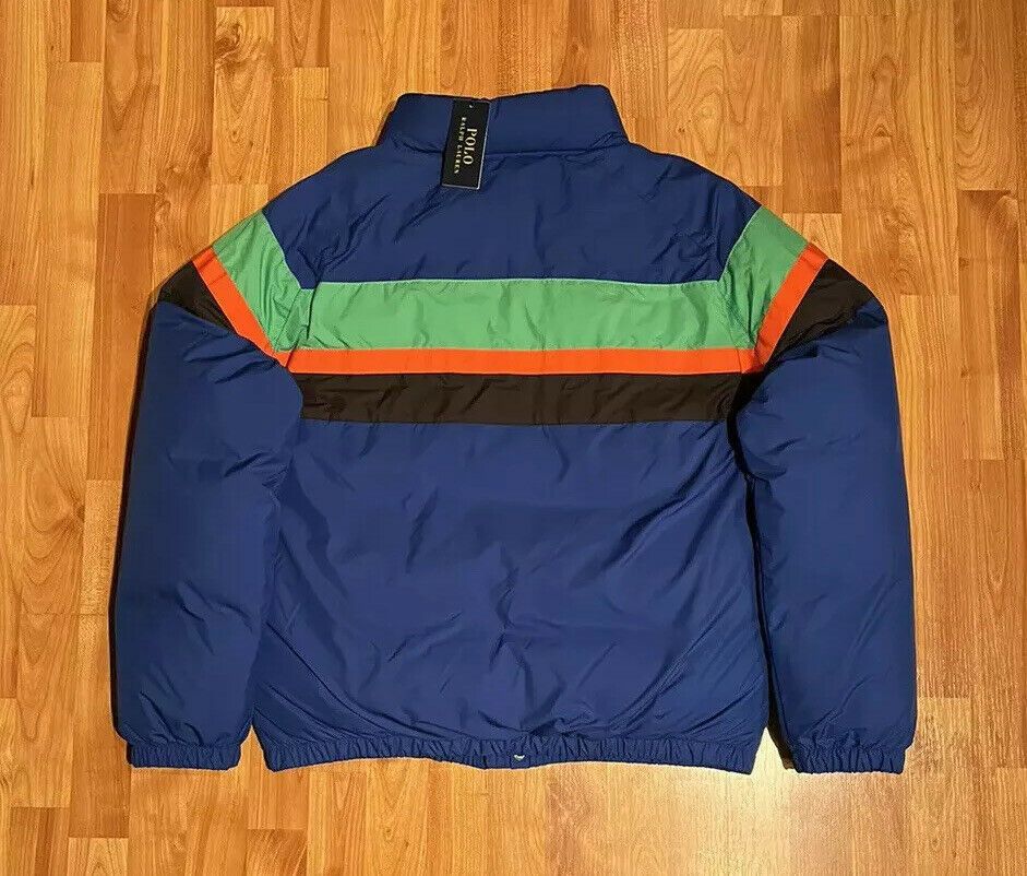 Polo Ralph Lauren Polo Ralph Lauren Striped Cookie Patch Down Puffer Jacket Size US L / EU 52-54 / 3 - 9 Thumbnail