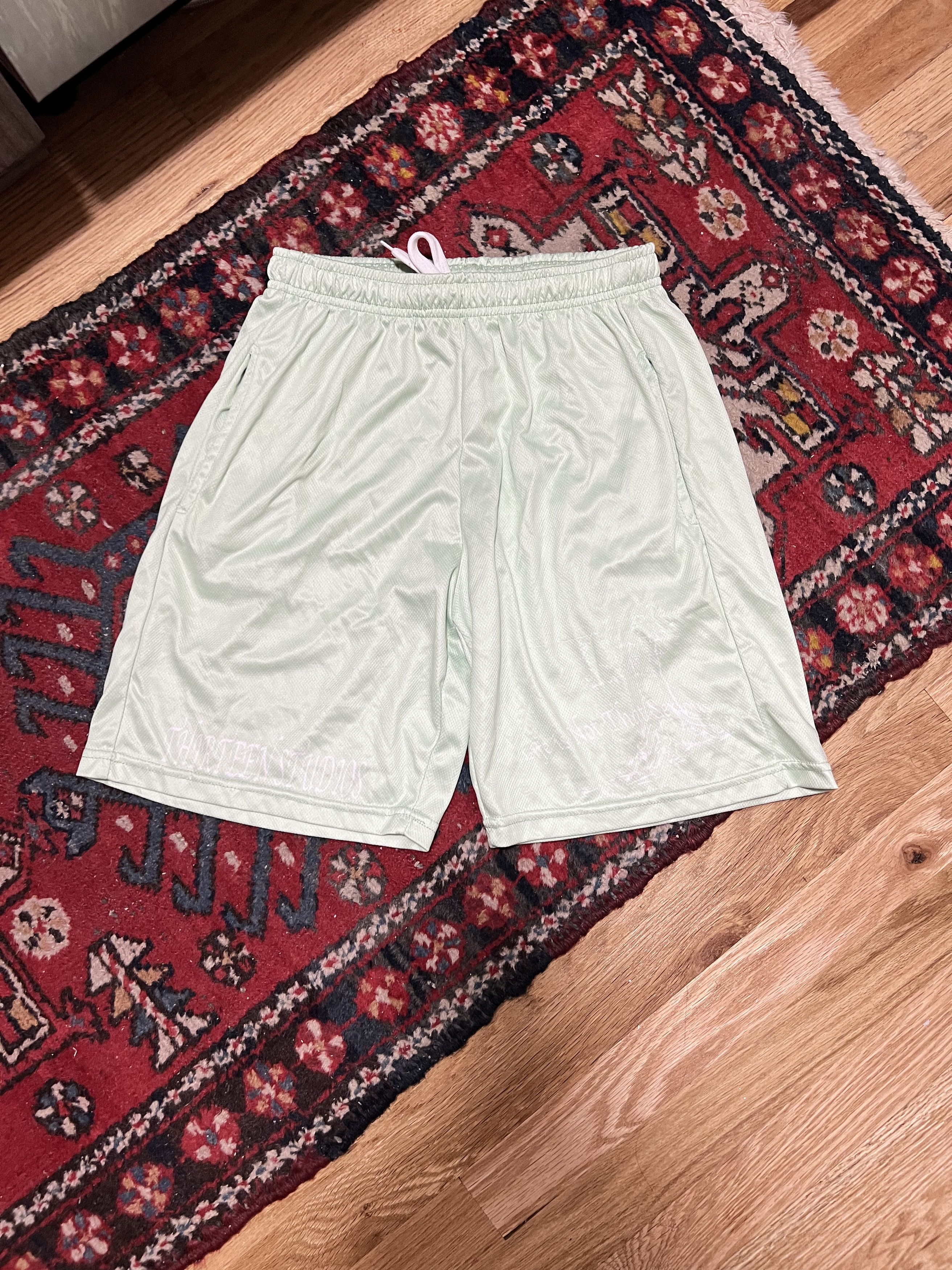 Streetwear RARE Thirteen Studios Mint Green Basketball Shorts Grailed