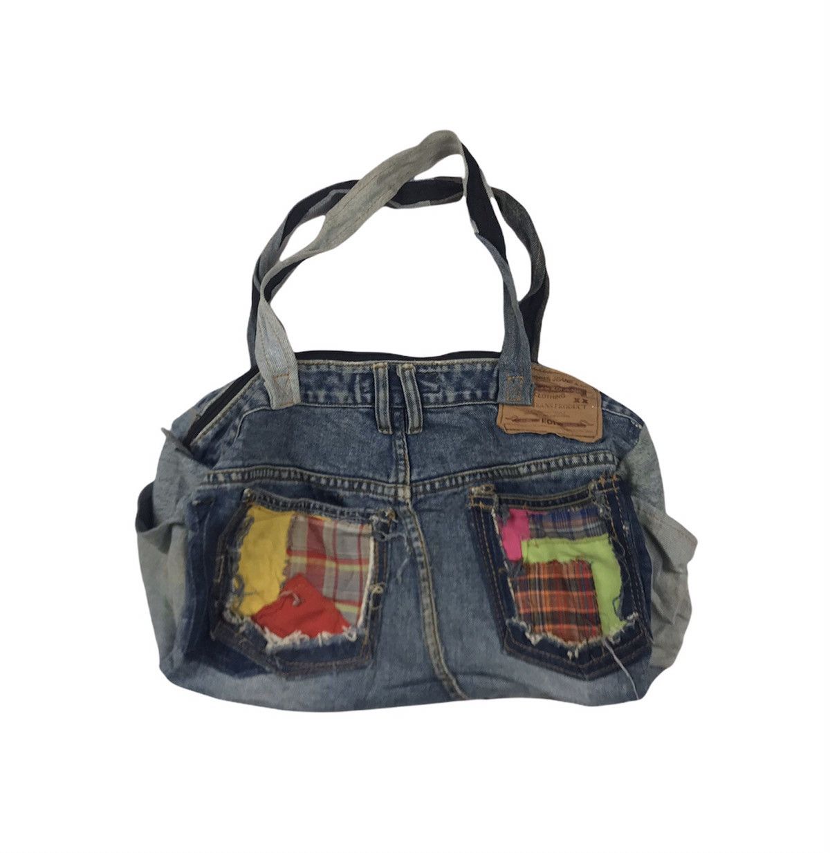 Handmade × Japanese Brand Handmade Japanese Brand Patchwork Denim Rebuilt Tote Bag Size ONE SIZE - 2 Thumbnail