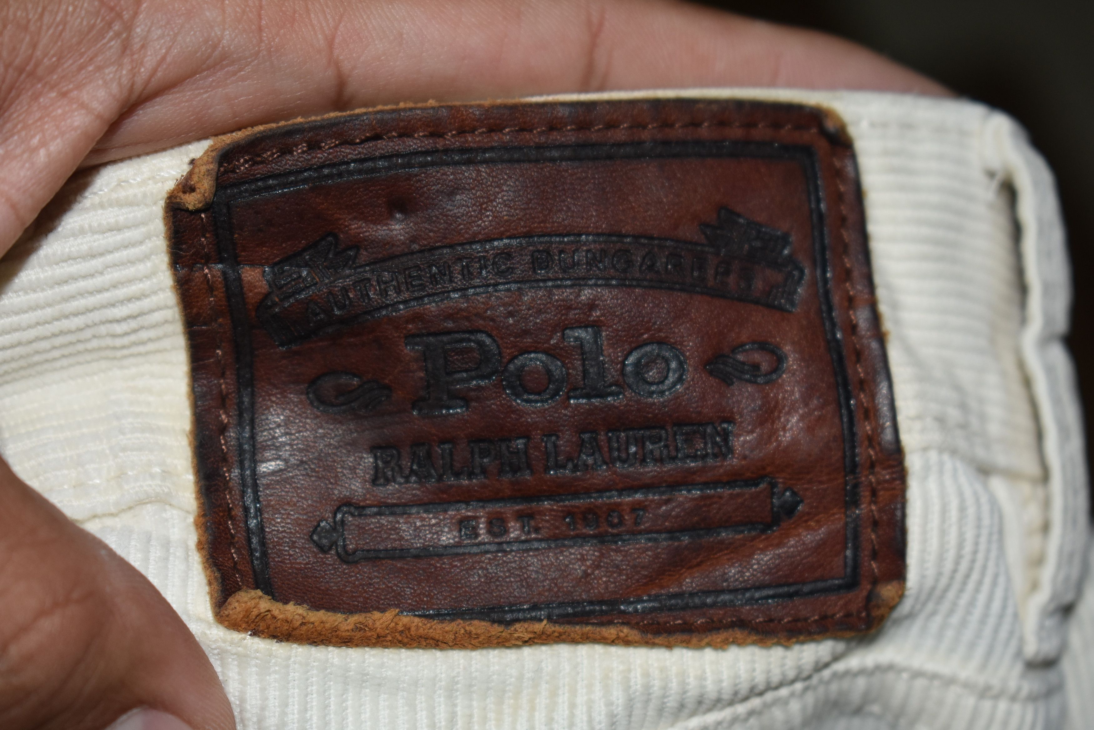 Polo Ralph Lauren × Vintage Vintage Polo Ralph Lauren White Cudroy Pant Size US 36 / EU 52 - 6 Thumbnail