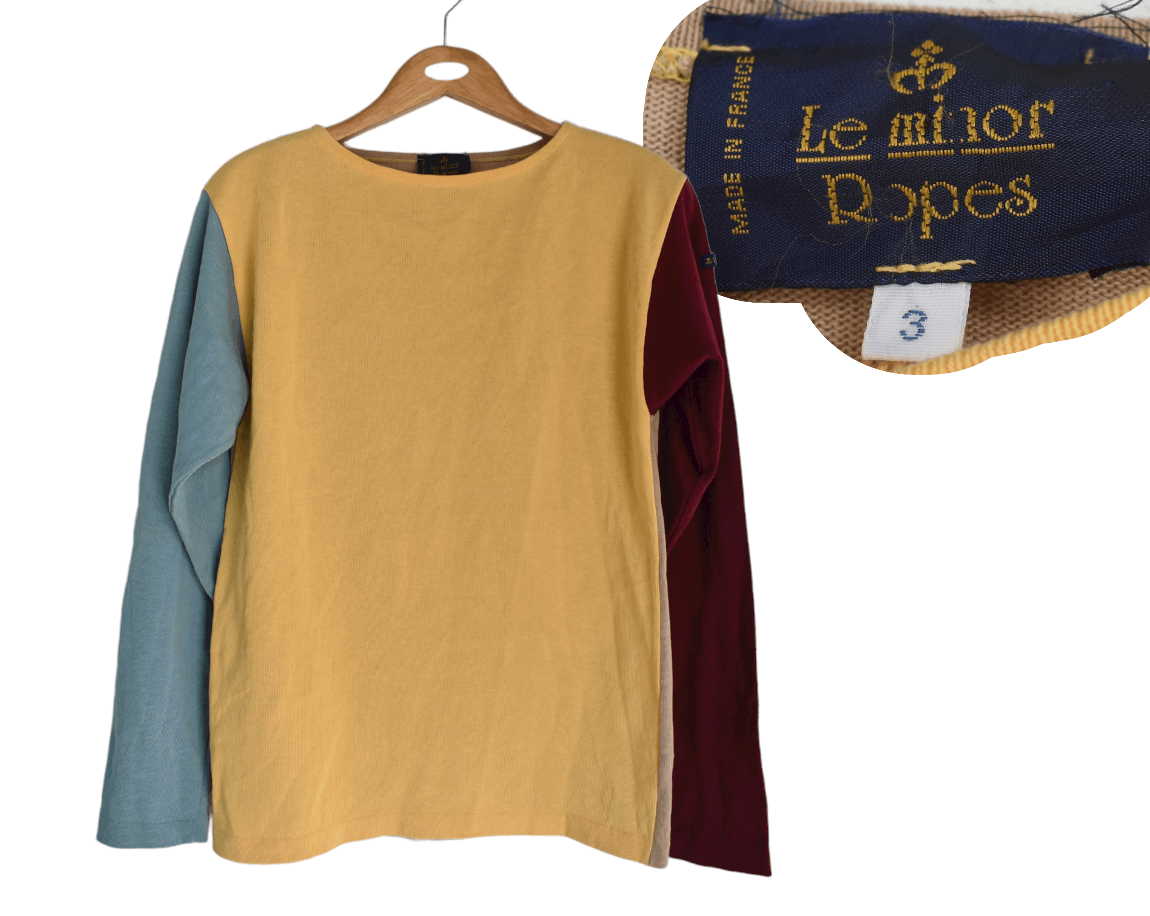 Other A039 Vintage Le Minor France Patcwork Long Sleeve Shirt Size S / US 4 / IT 40 - 1 Thumbnail