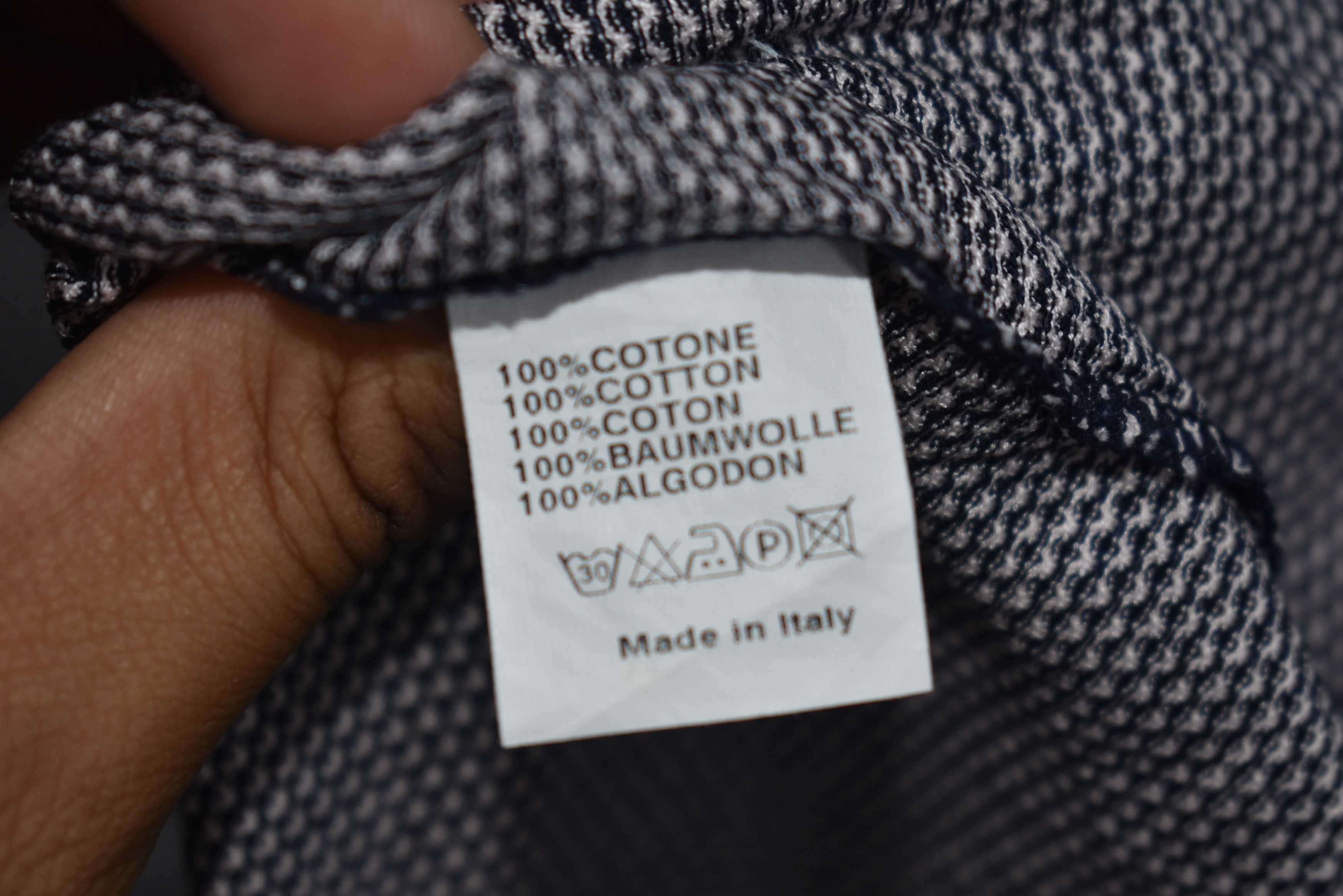 Longchamp × Vintage Vintage Longchamp Polo Shirt Stripe Dot Italy Size US L / EU 52-54 / 3 - 7 Thumbnail