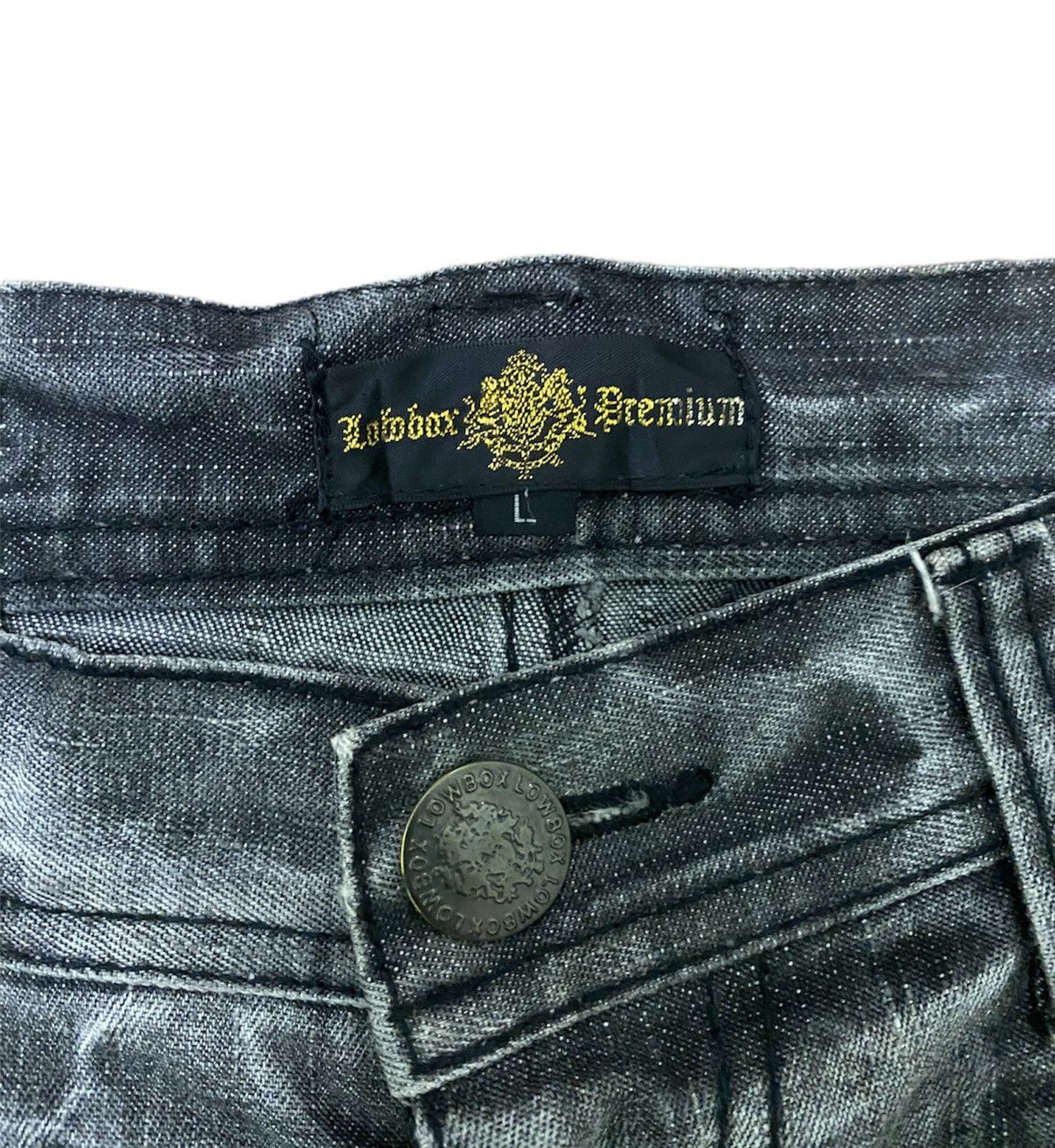 Designer × Japanese Brand × Vintage VINTAGE LOWBOX PREMIUM DISTRESSED GLITTER SPLASHED FLARED Size US 32 / EU 48 - 8 Thumbnail