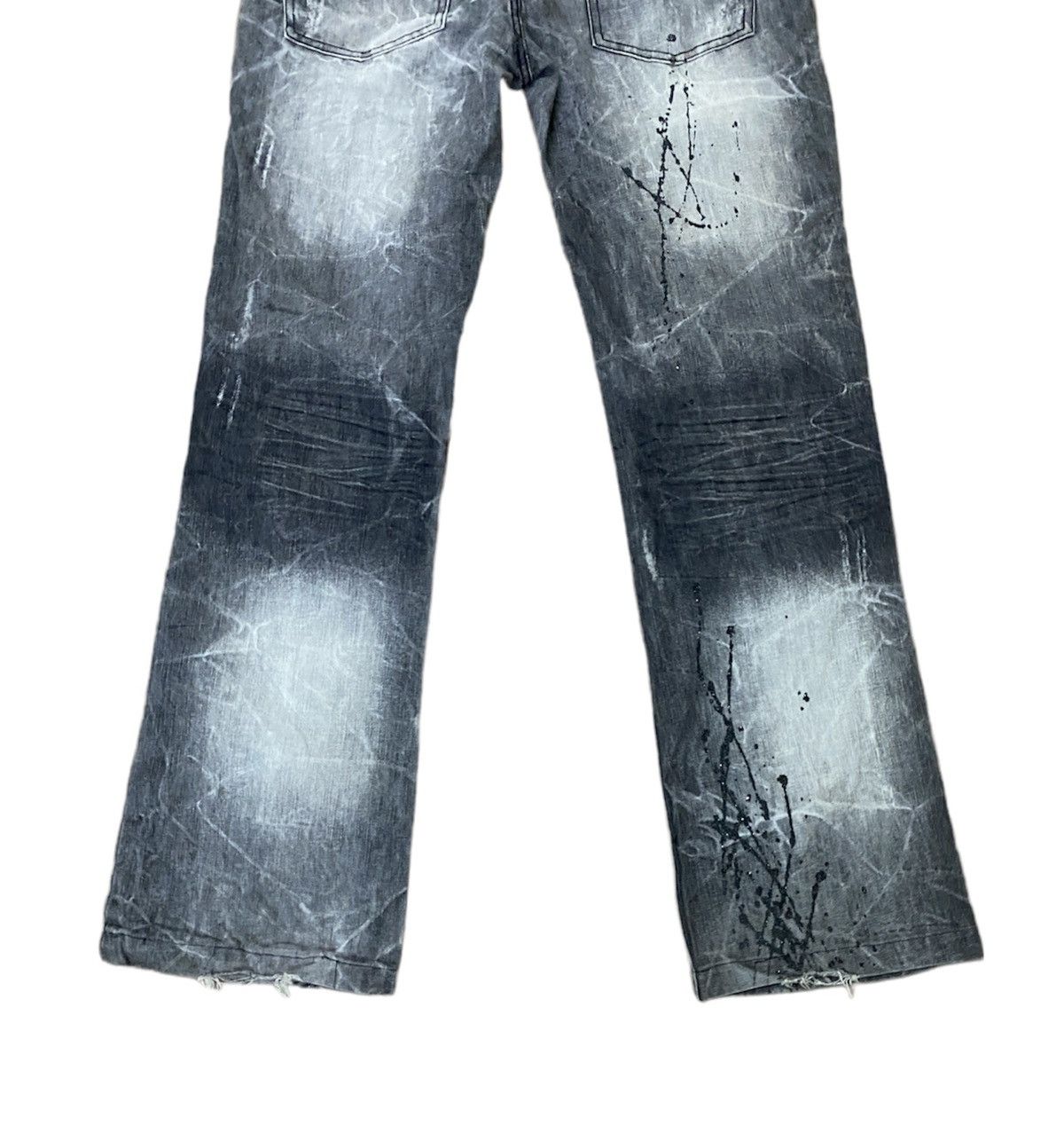 Designer × Japanese Brand × Vintage VINTAGE LOWBOX PREMIUM DISTRESSED GLITTER SPLASHED FLARED Size US 32 / EU 48 - 10 Thumbnail
