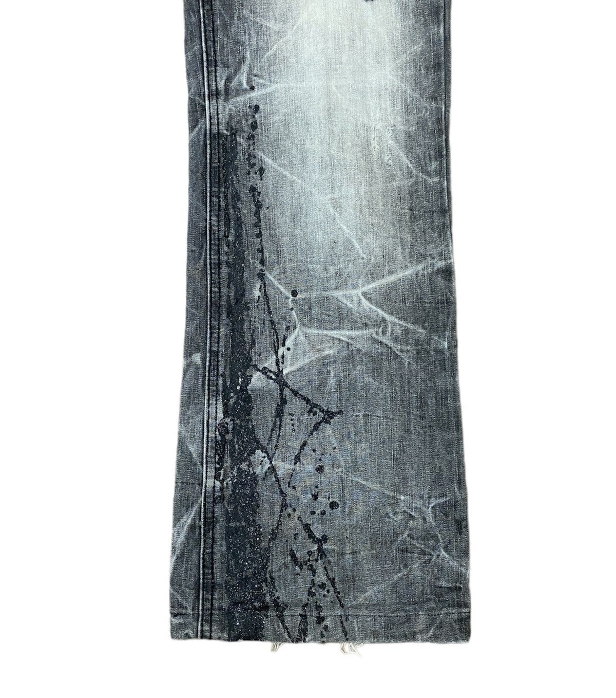 Designer × Japanese Brand × Vintage VINTAGE LOWBOX PREMIUM DISTRESSED GLITTER SPLASHED FLARED Size US 32 / EU 48 - 6 Thumbnail