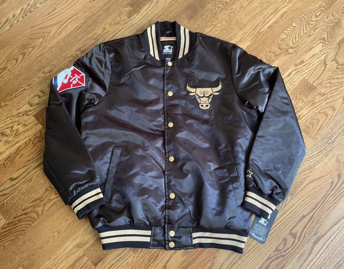 NBA × Starter Medium NBA Black Label Starter Jacket Rakuten Chicago Bulls Size US M / EU 48-50 / 2 - 1 Thumbnail