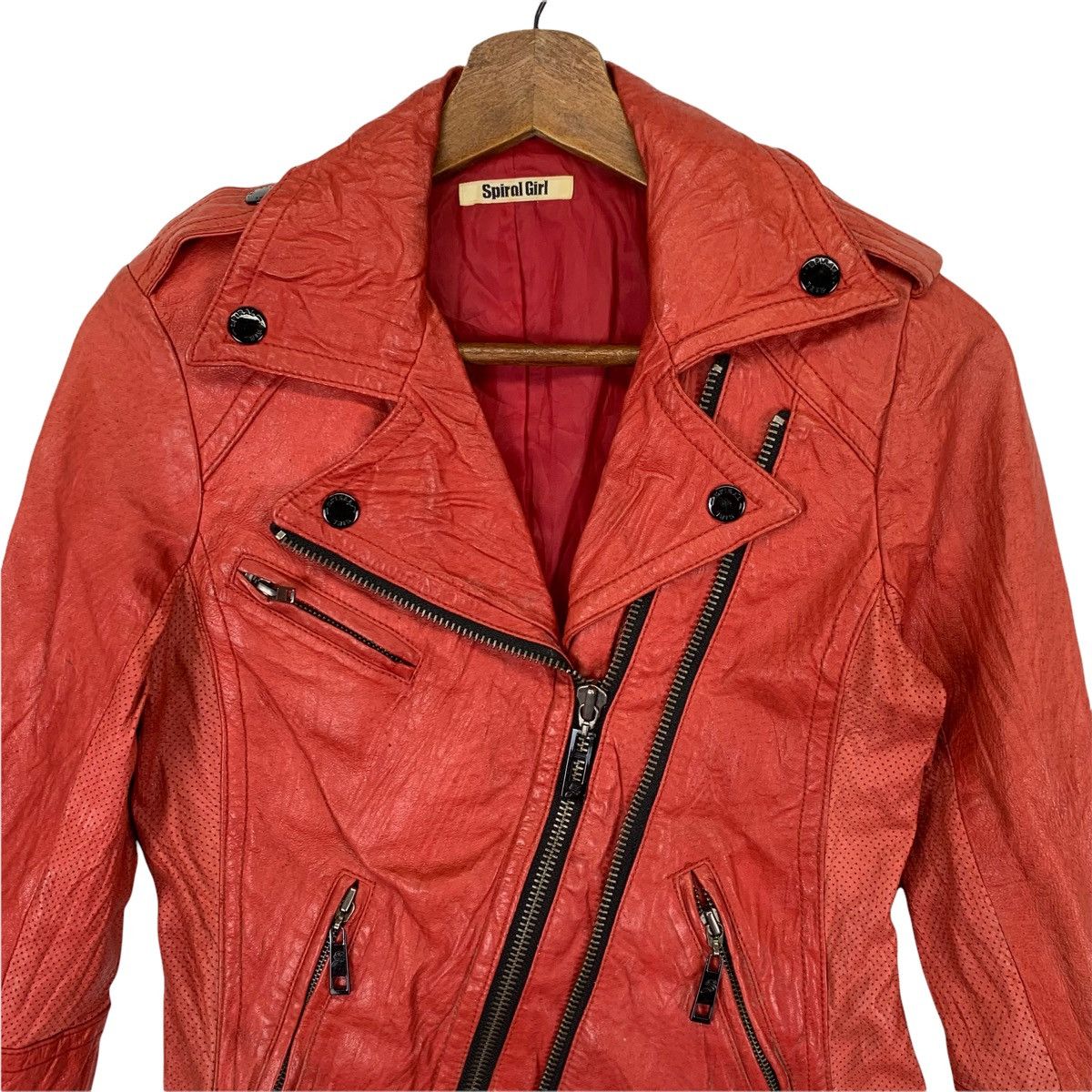 Japanese Brand Japanes Brand Spiral Girl Leather Jacket Size US M / EU 48-50 / 2 - 2 Thumbnail