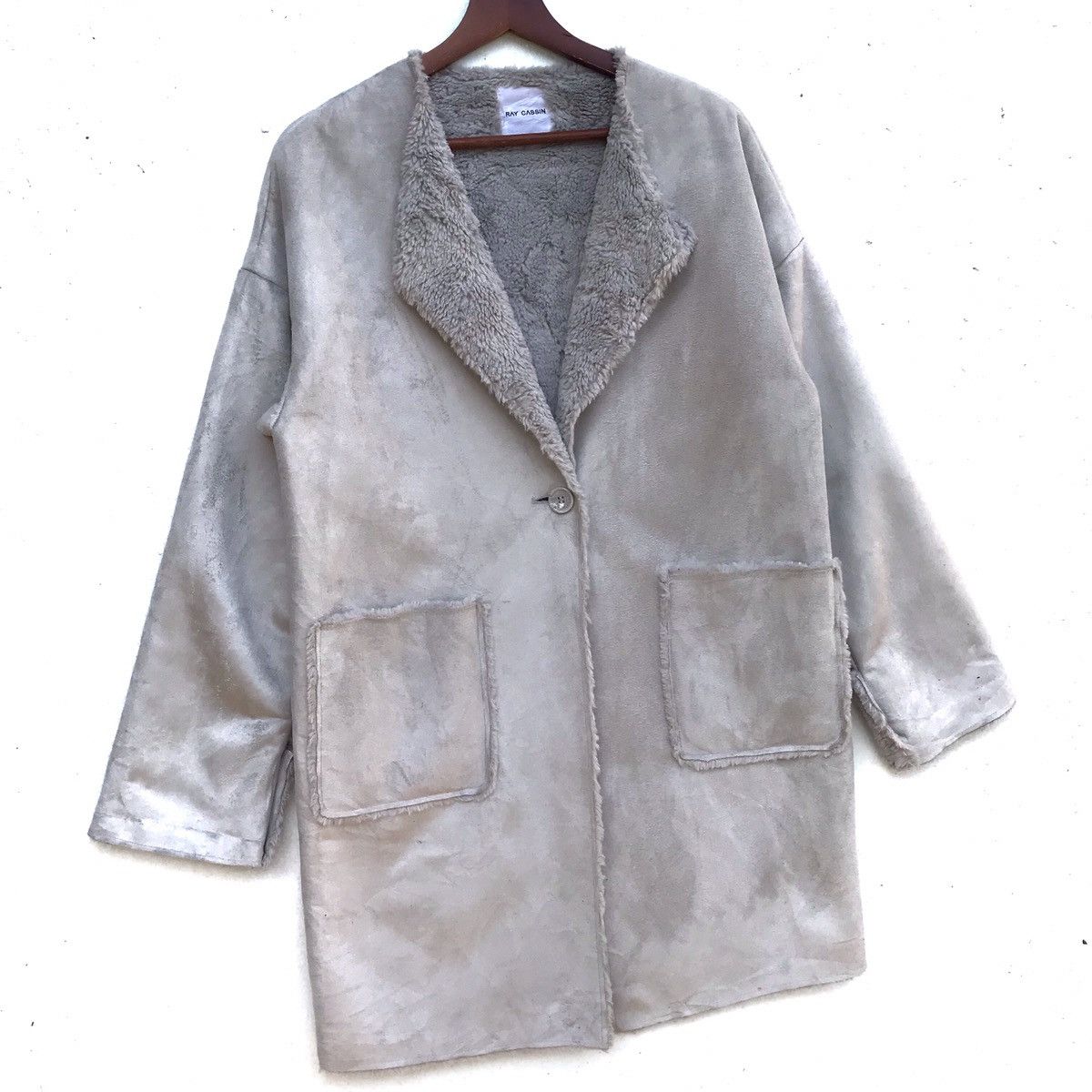 Vintage Vintage Ray Cassin Wool Leather Jacket Size US M / EU 48-50 / 2 - 2 Thumbnail