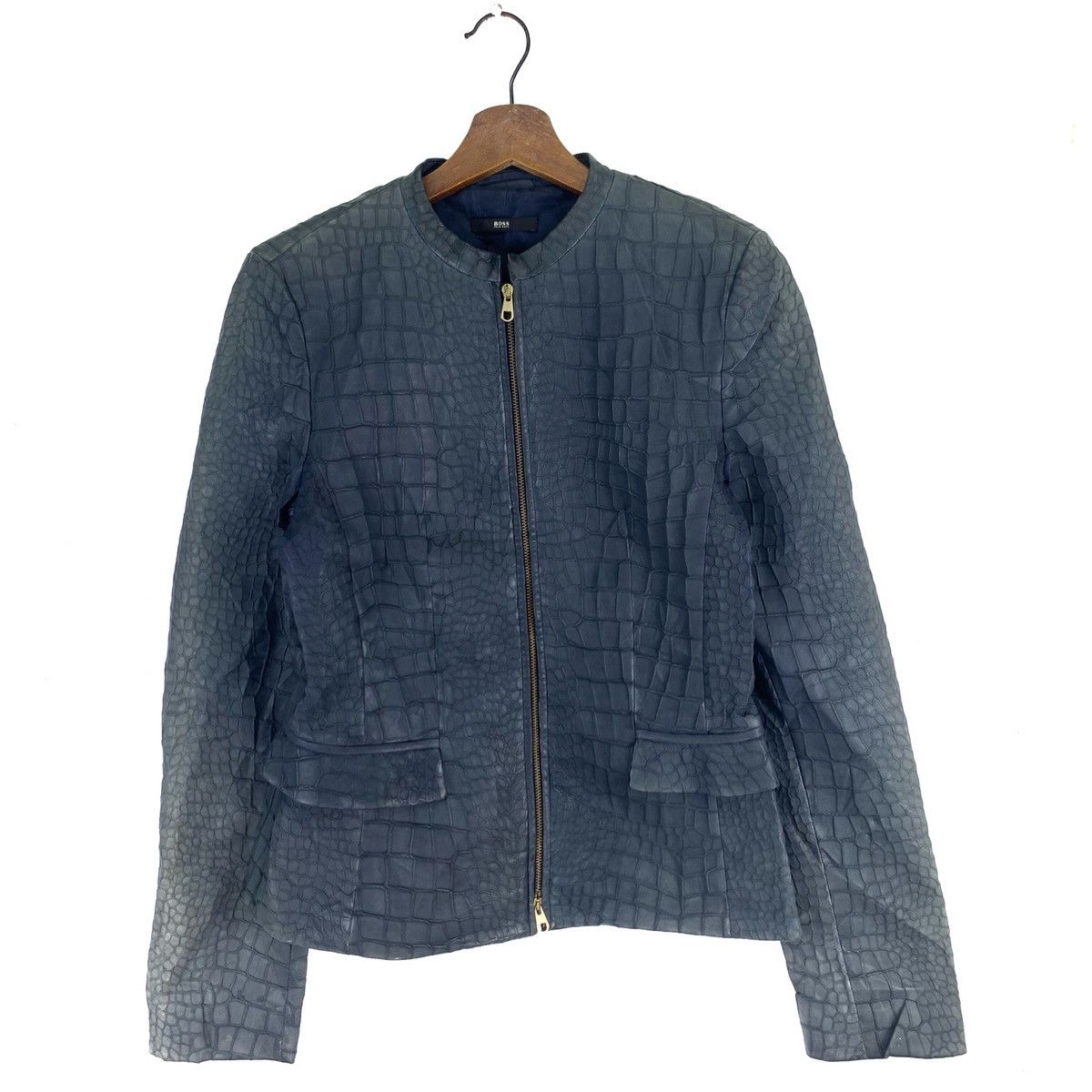 Hugo Vintage Hugo Boss Crocodile Design Polyester Jacket Size US S / EU 44-46 / 1 - 1 Thumbnail