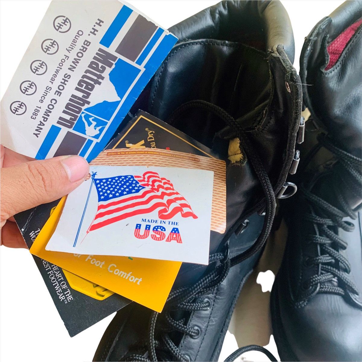 Goretex Vintage 1949 Military Army Boots Leather War Combat Shoes Size US 10.5 / EU 43-44 - 8 Thumbnail