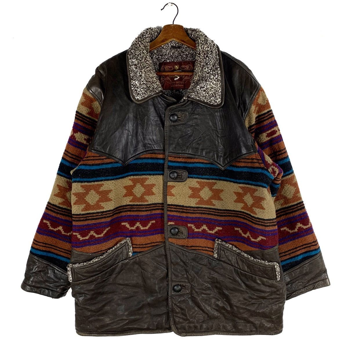 Company Bandana Native Half Leather Jacket