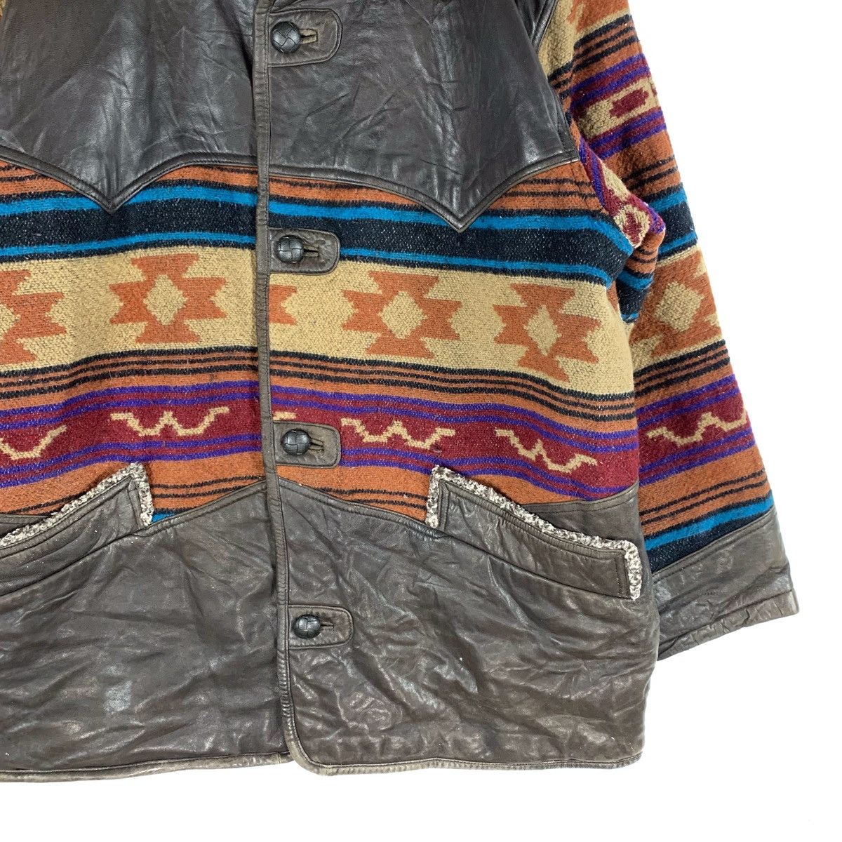 Genuine Leather Company Bandana Native Half Leather Jacket Size US L / EU 52-54 / 3 - 5 Thumbnail