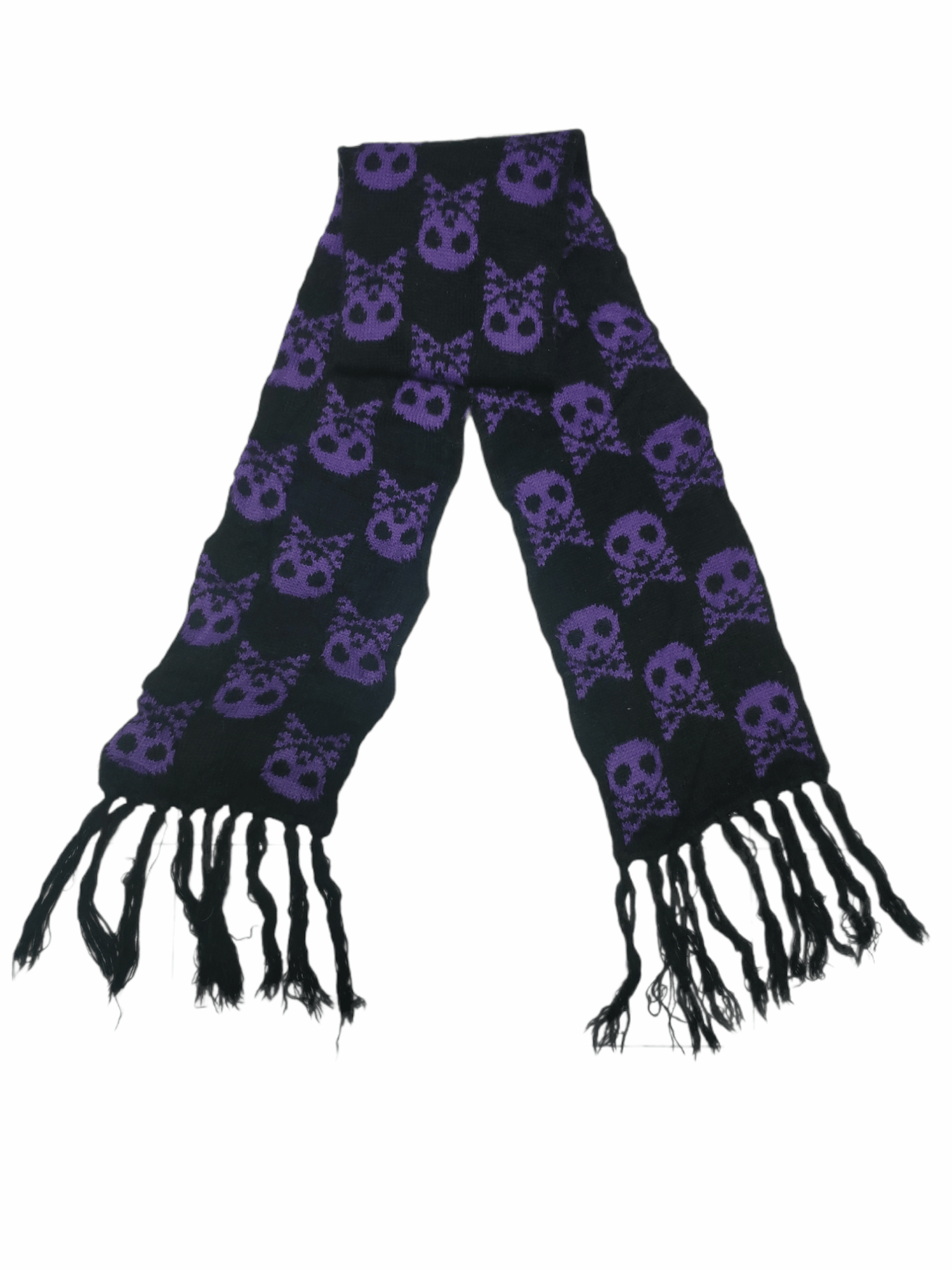 Vintage Steal 💥 Vintage Skull Scarf Fullprint Unbranded Size ONE SIZE - 3 Thumbnail