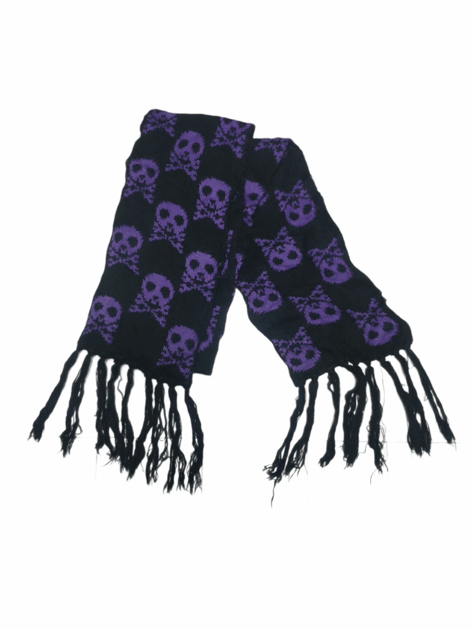 Vintage Steal 💥 Vintage Skull Scarf Fullprint Unbranded Size ONE SIZE - 2 Thumbnail