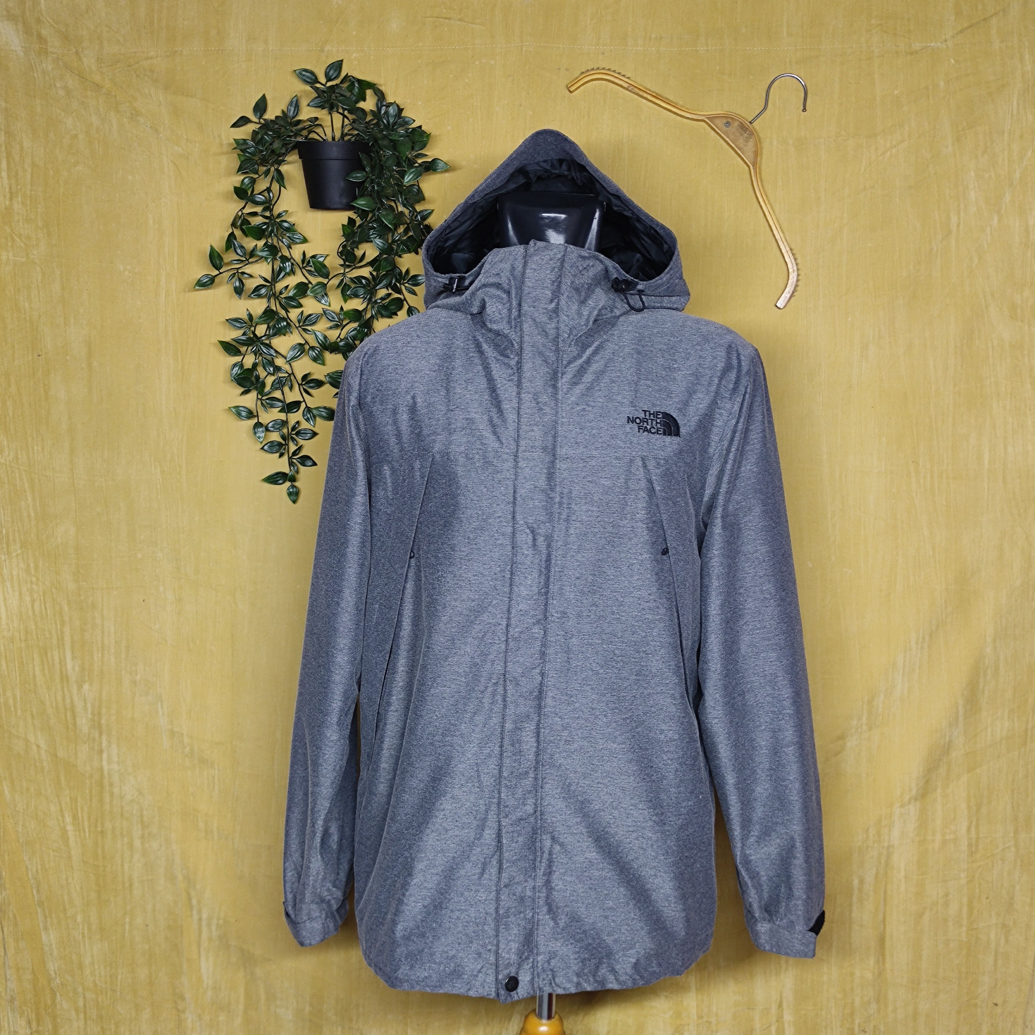🔥the north face waterproof jecket greychambray