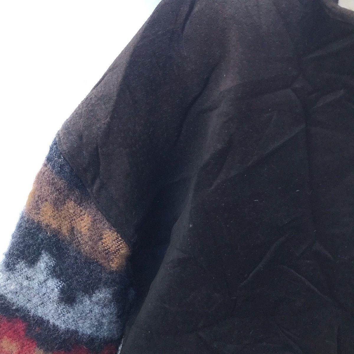 Japanese Brand Vintage Native Bandana Leather Wool Buttonup Jacket Size US L / EU 52-54 / 3 - 6 Thumbnail