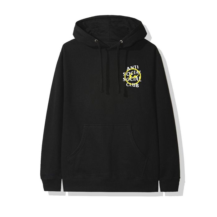 Fragment Design ASSC x FRGMT Yellow Bolt Hoodie | Grailed