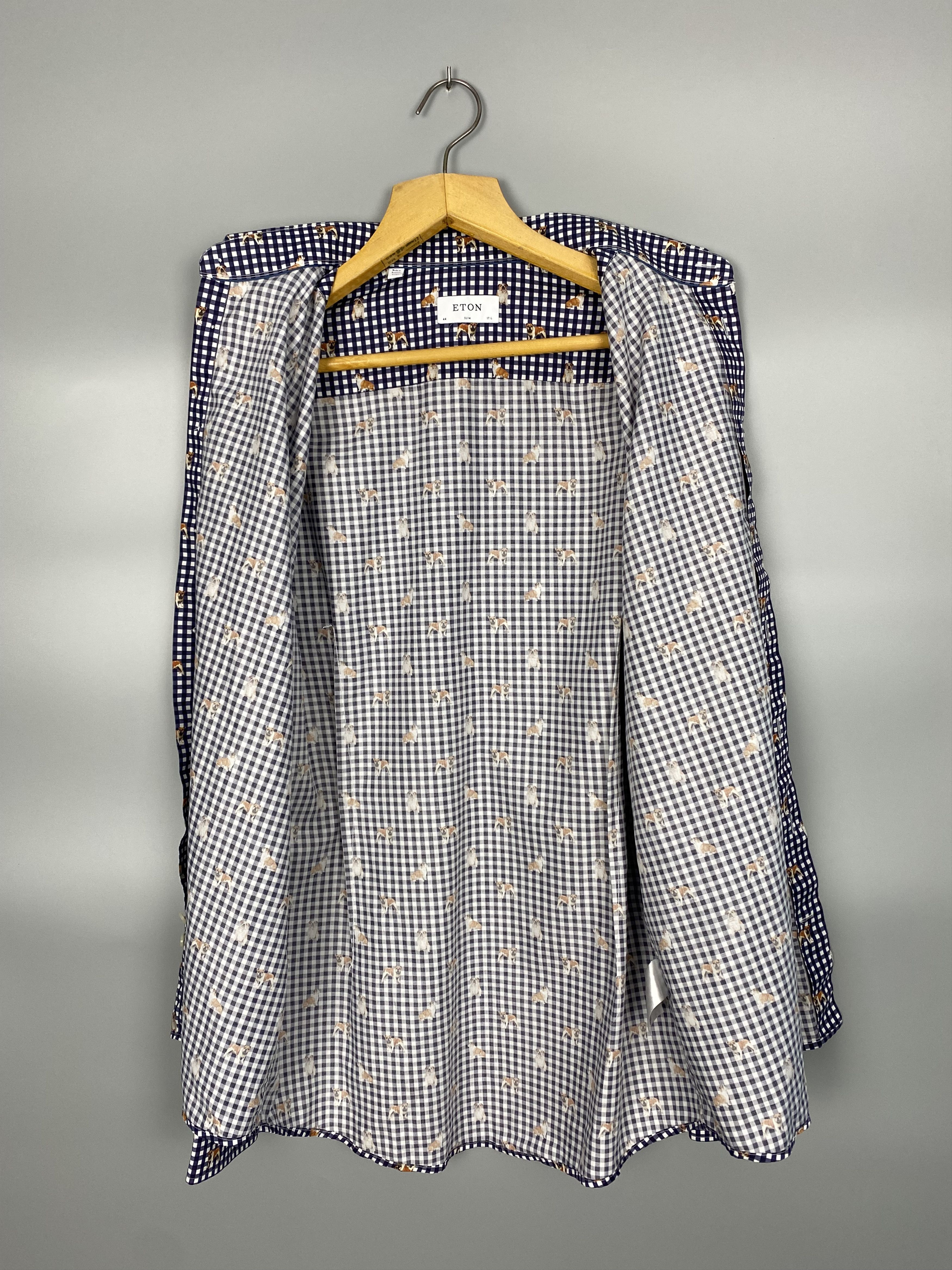 Eton NEW ETON Printed Dog Shirt Size US XL / EU 56 / 4 - 11 Thumbnail