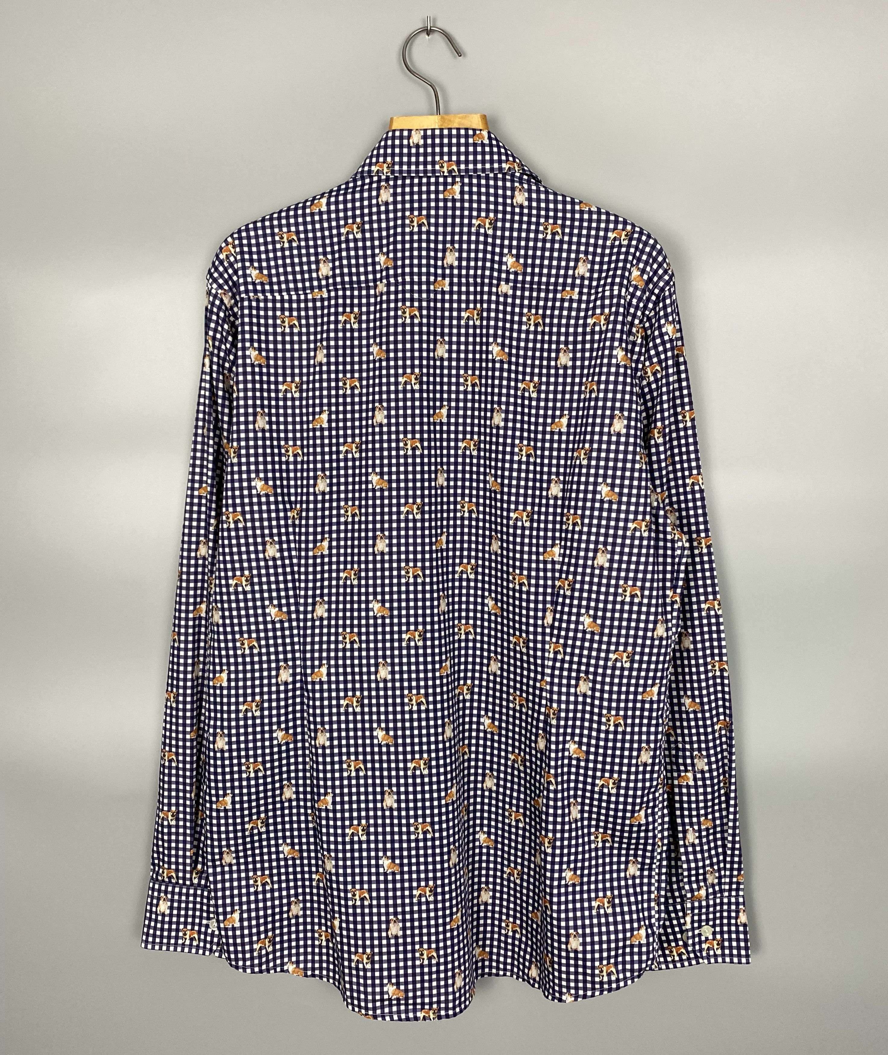 Eton NEW ETON Printed Dog Shirt Size US XL / EU 56 / 4 - 8 Thumbnail